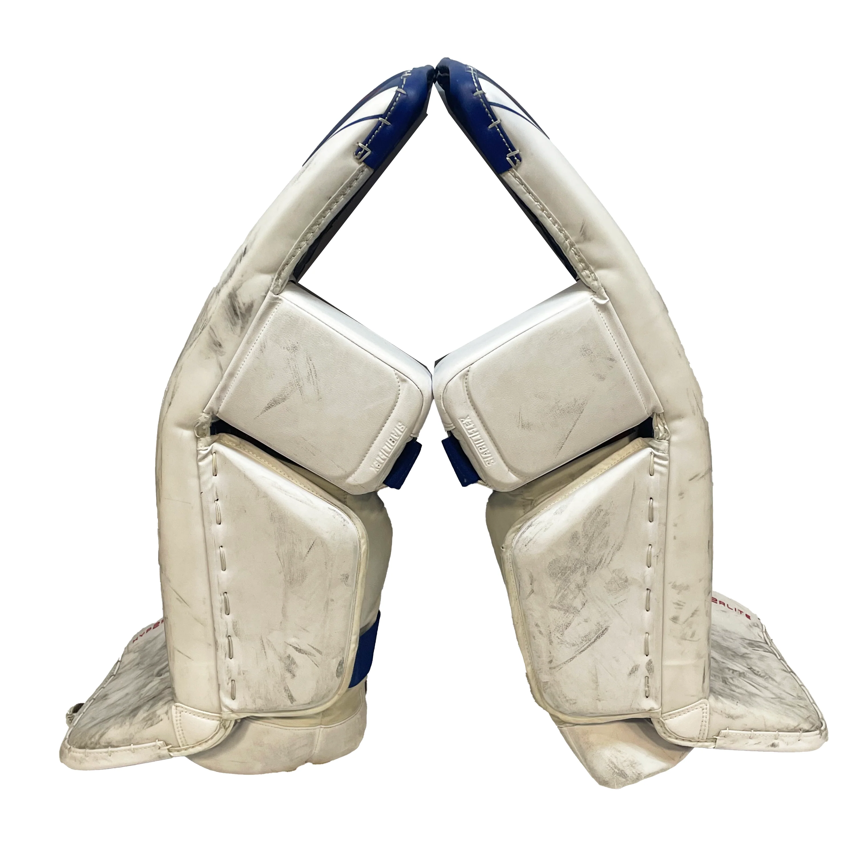 Bauer Vapor Hyperlite 2 - Used Pro Stock Senior Full Goalie Set (White/Blue/Red) - Image 3