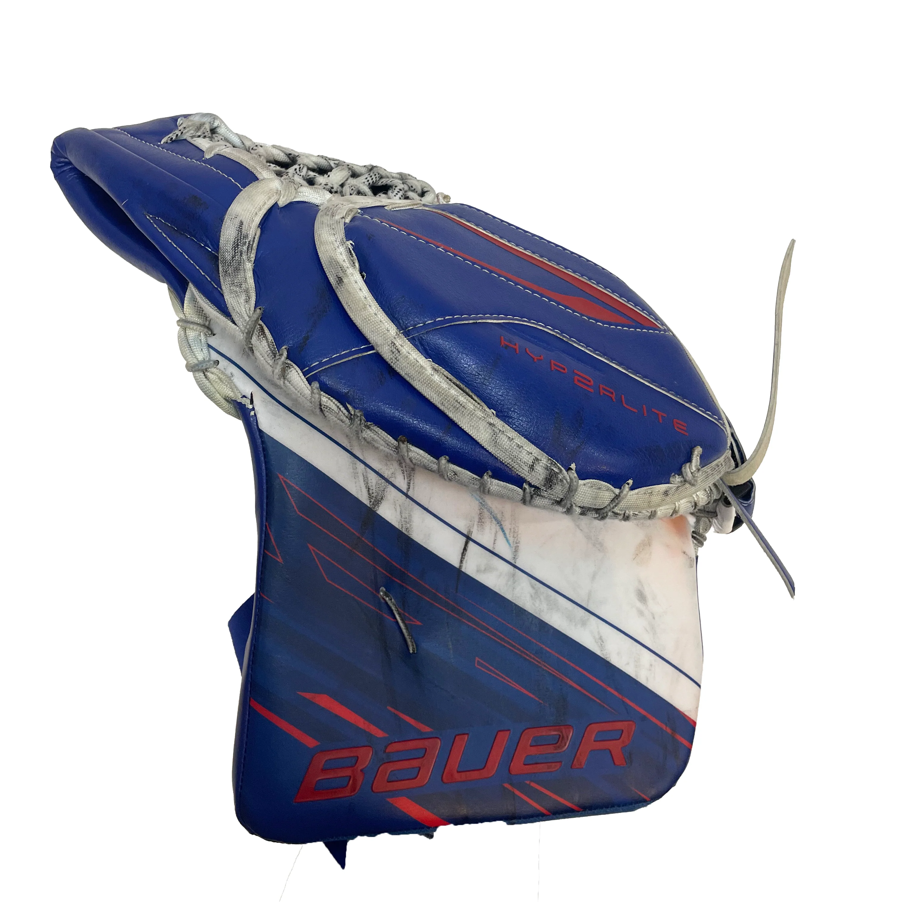 Bauer Vapor Hyperlite 2 - Used Pro Stock Senior Full Goalie Set (White/Blue/Red) - Image 8