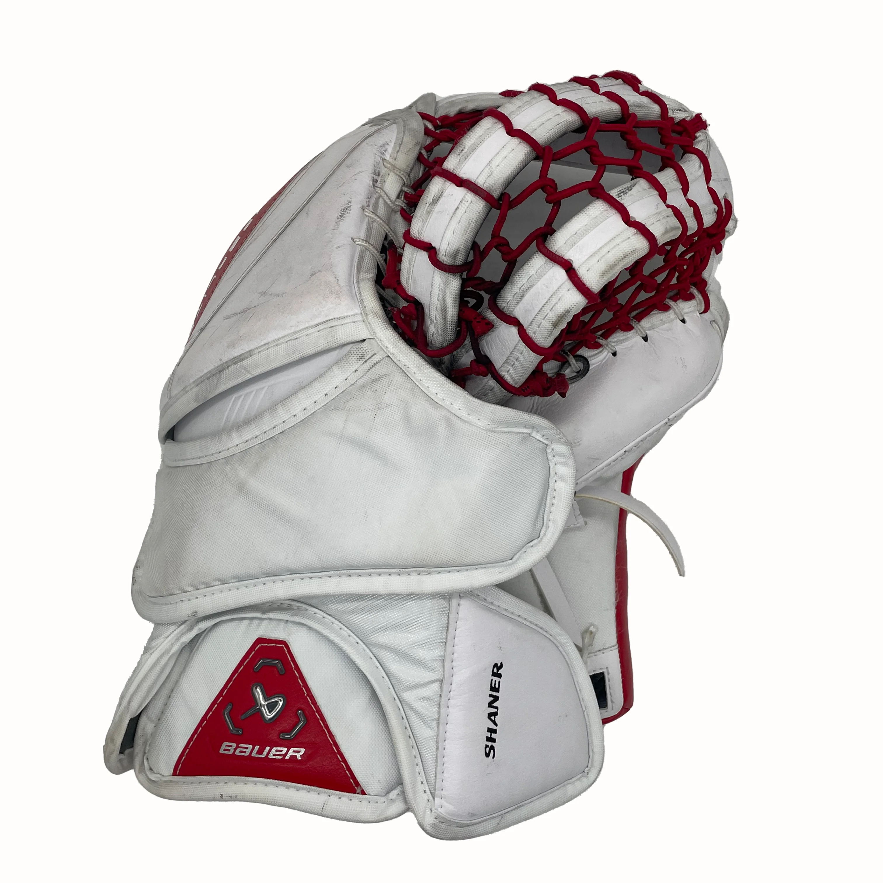 Bauer Vapor Hyperlite 2 - Used Pro Stock Senior Full Goalie Set (White/Red) - Image 6