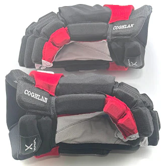 Bauer Vapor Hyperlite - NHL Pro Stock Glove - Dylan Coghlan (Black/Red) - Image 4