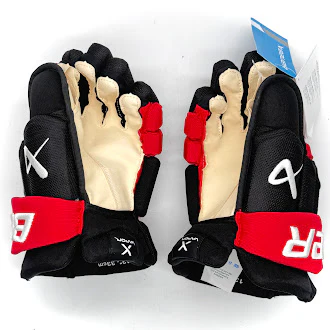 Bauer Vapor Hyperlite - NHL Pro Stock Glove - Martin Necas (Black/Red) - Image 2