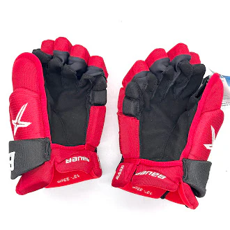 Bauer Vapor Hyperlite - NHL Pro Stock Glove - Ondrej Kase (Red/Black) - Image 2