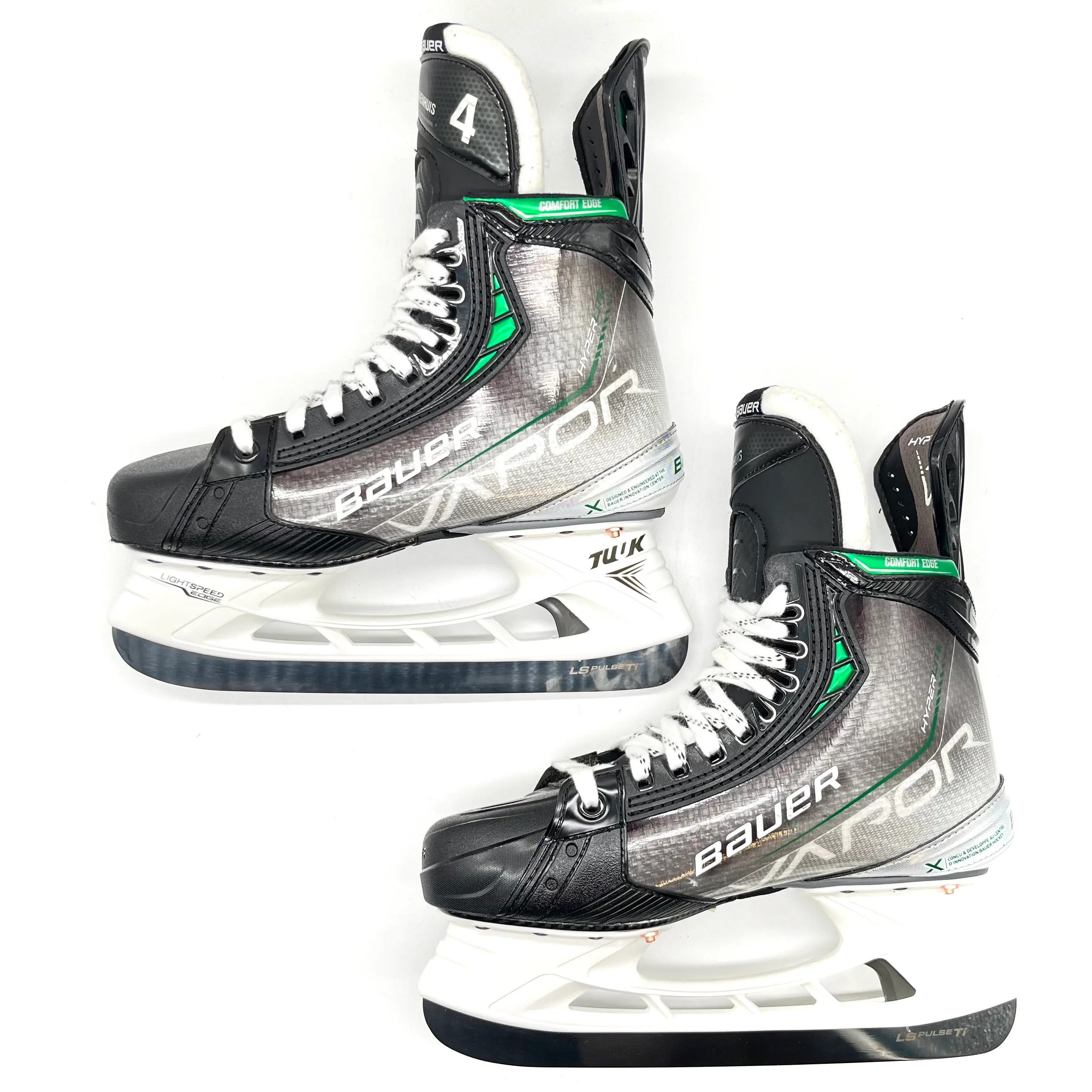 Bauer Vapor Hyperlite - Pro Stock Hockey Skates - Size 7D (Green) - Image 7
