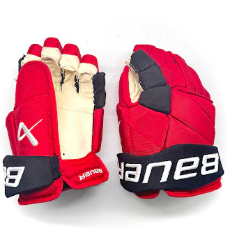 Bauer Vapor Hyperlite - Used NHL Pro Stock Glove - Dmitry Orlov (Red/Black) - Image 2