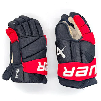 Bauer Vapor Hyperlite - Used NHL Pro Stock Glove - Martin Necas (Black/Red) #2 - Image 3