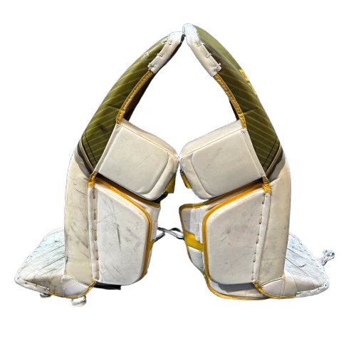 Bauer Vapor Hyperlite - Used Pro Stock Full Right Goalie Full Set (Green/White/Yellow) - Image 3