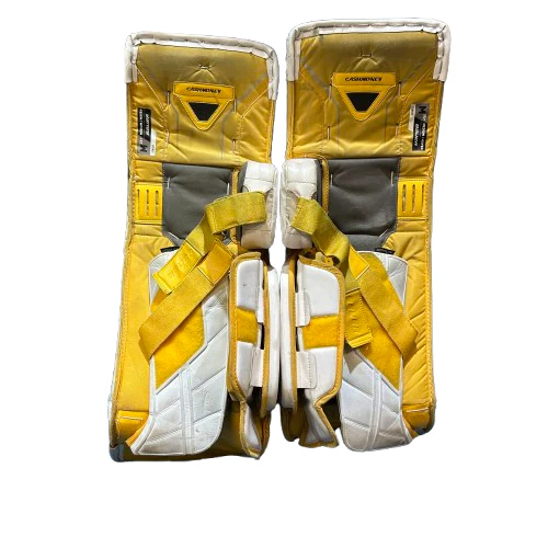 Bauer Vapor Hyperlite - Used Pro Stock Full Right Goalie Full Set (Green/White/Yellow) - Image 4