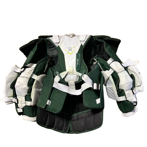 Bauer Vapor Hyperlite - Used Pro Stock Goalie Chest Protector (Green/White) - Image 2