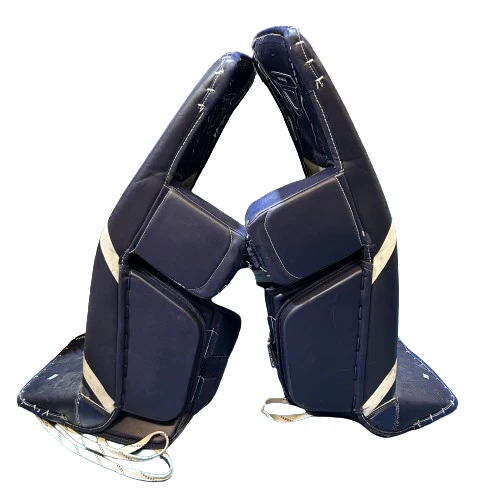 Bauer Vapor Hyperlite - Used Pro Stock Goalie Full Set (Navy/White) - Image 3