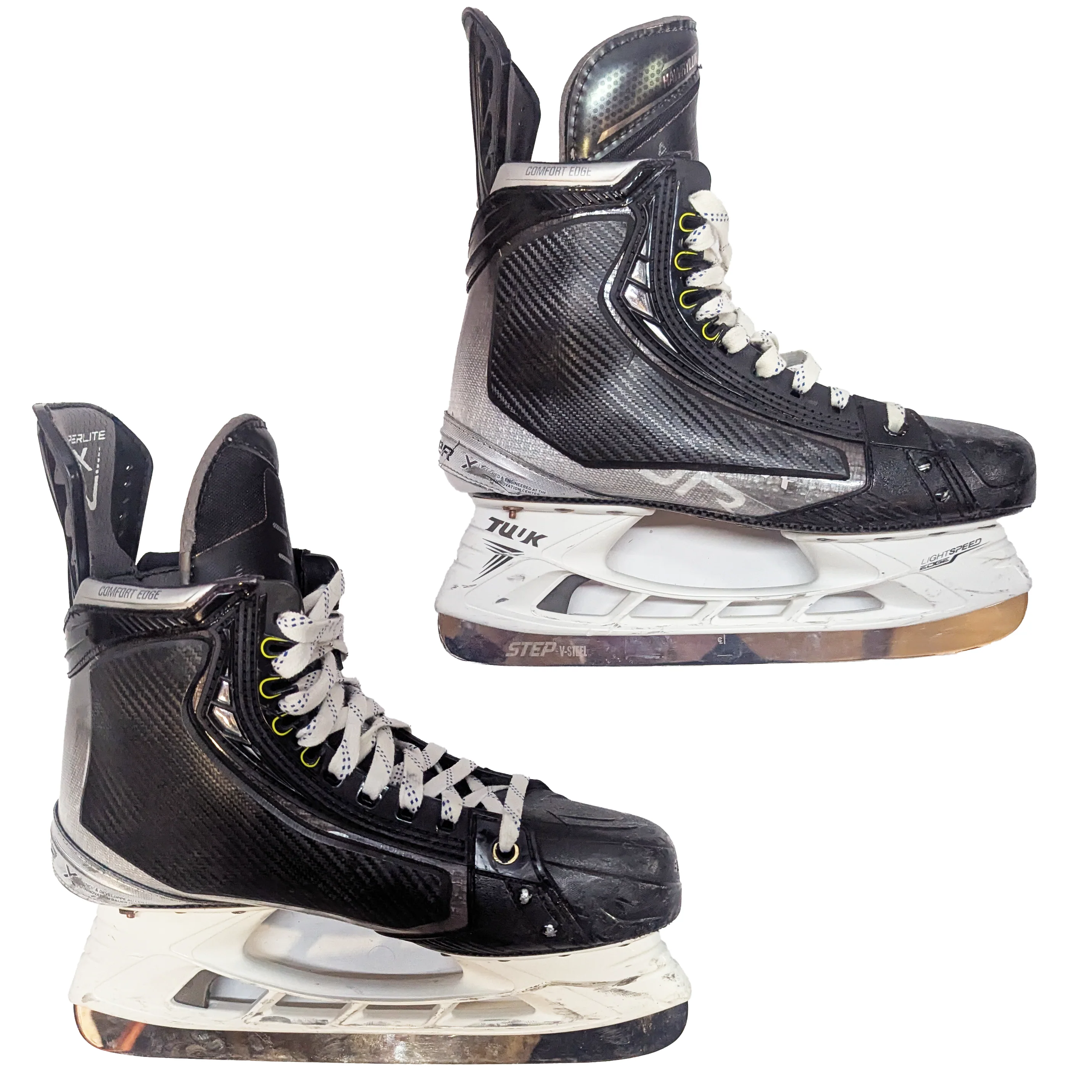 Bauer Vapor Hyperlite - Used Pro Stock Hockey Skate with Shot Blockers - Size 8.5 - Image 2