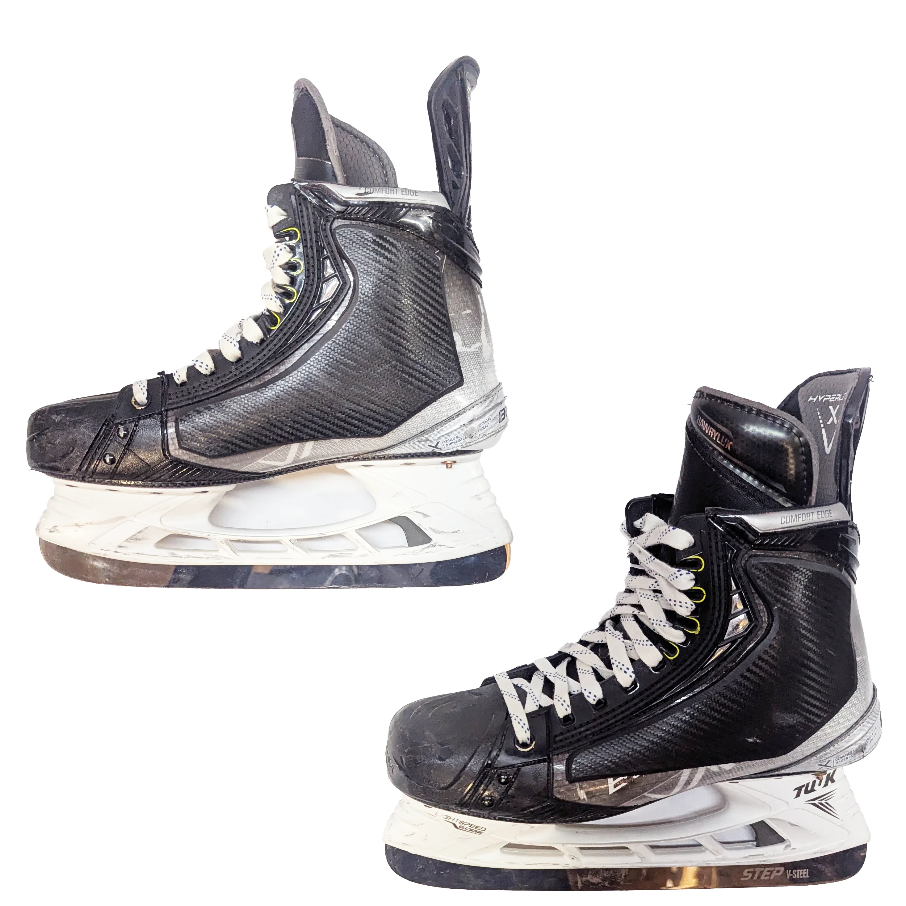 Bauer Vapor Hyperlite - Used Pro Stock Hockey Skate with Shot Blockers - Size 8.5 - Image 3
