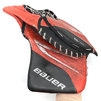 Bauer Vapor X5 Pro - Used NCAA Goalie Glove (Orange/Black) - Image 4