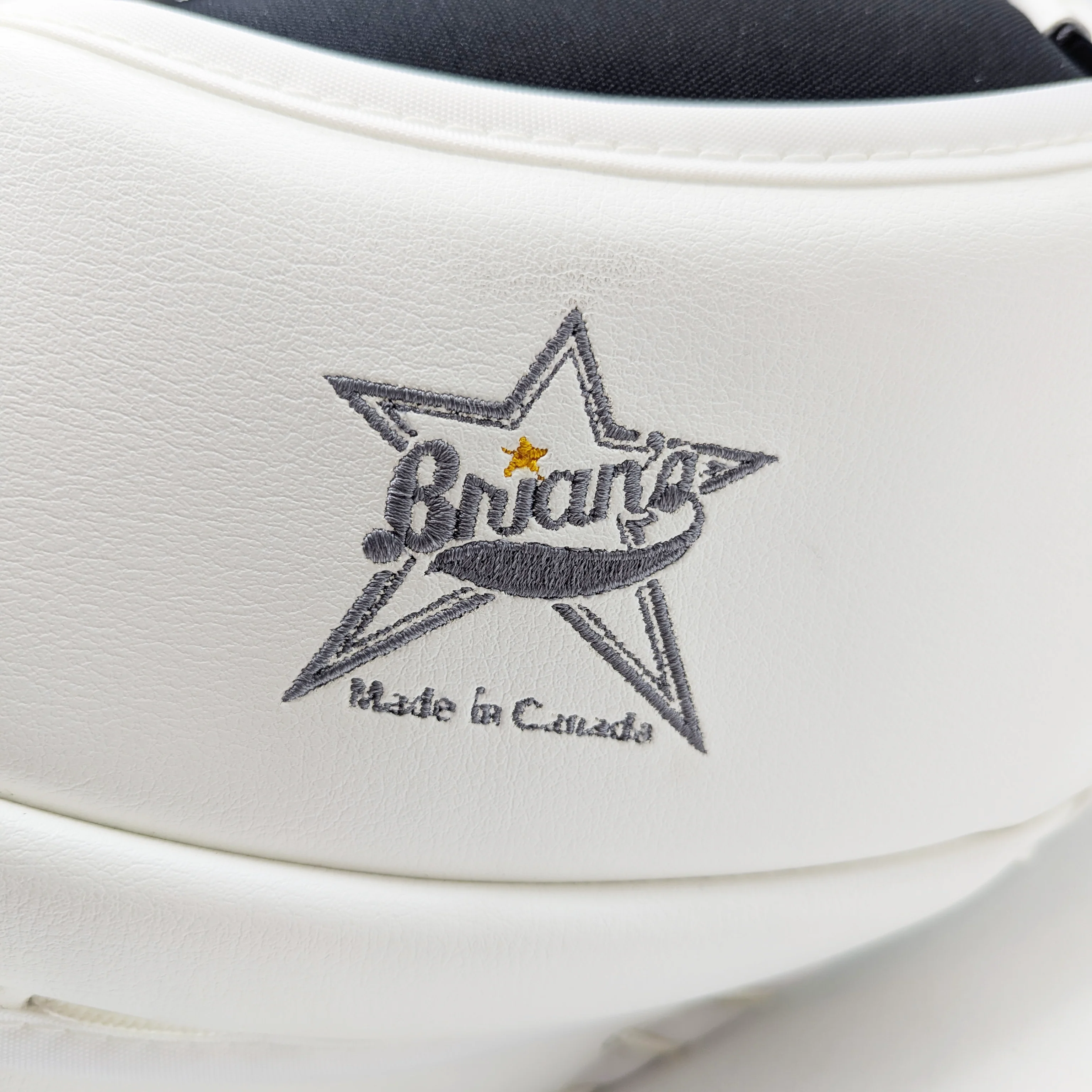 Brian's Custom - AHL Pro Stock Goalie Trapper (White/Black/Silver) - Image 5