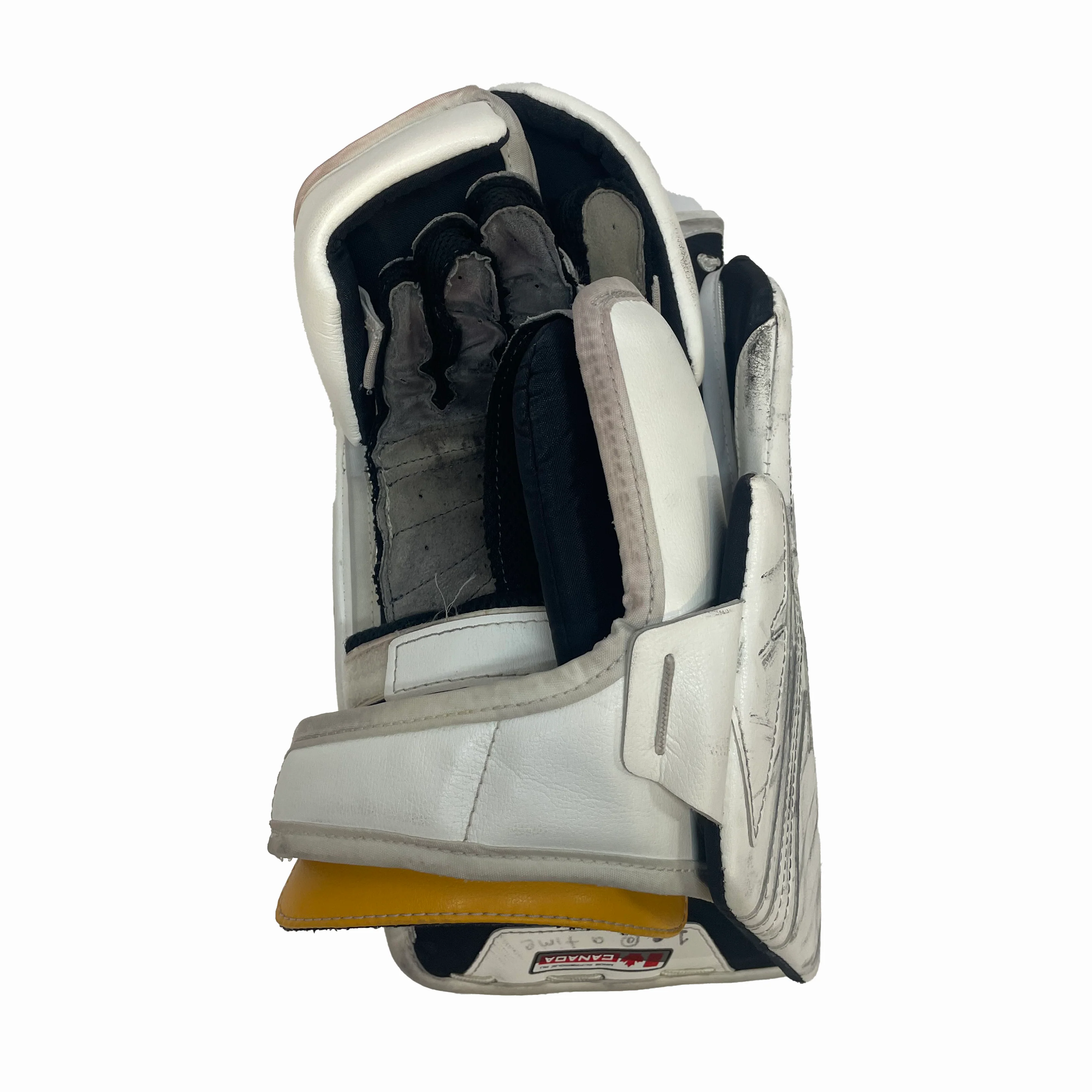 Brians Ico1k - Used Pro Stock Goalie Full Set (White/Black/Yellow) - Image 11