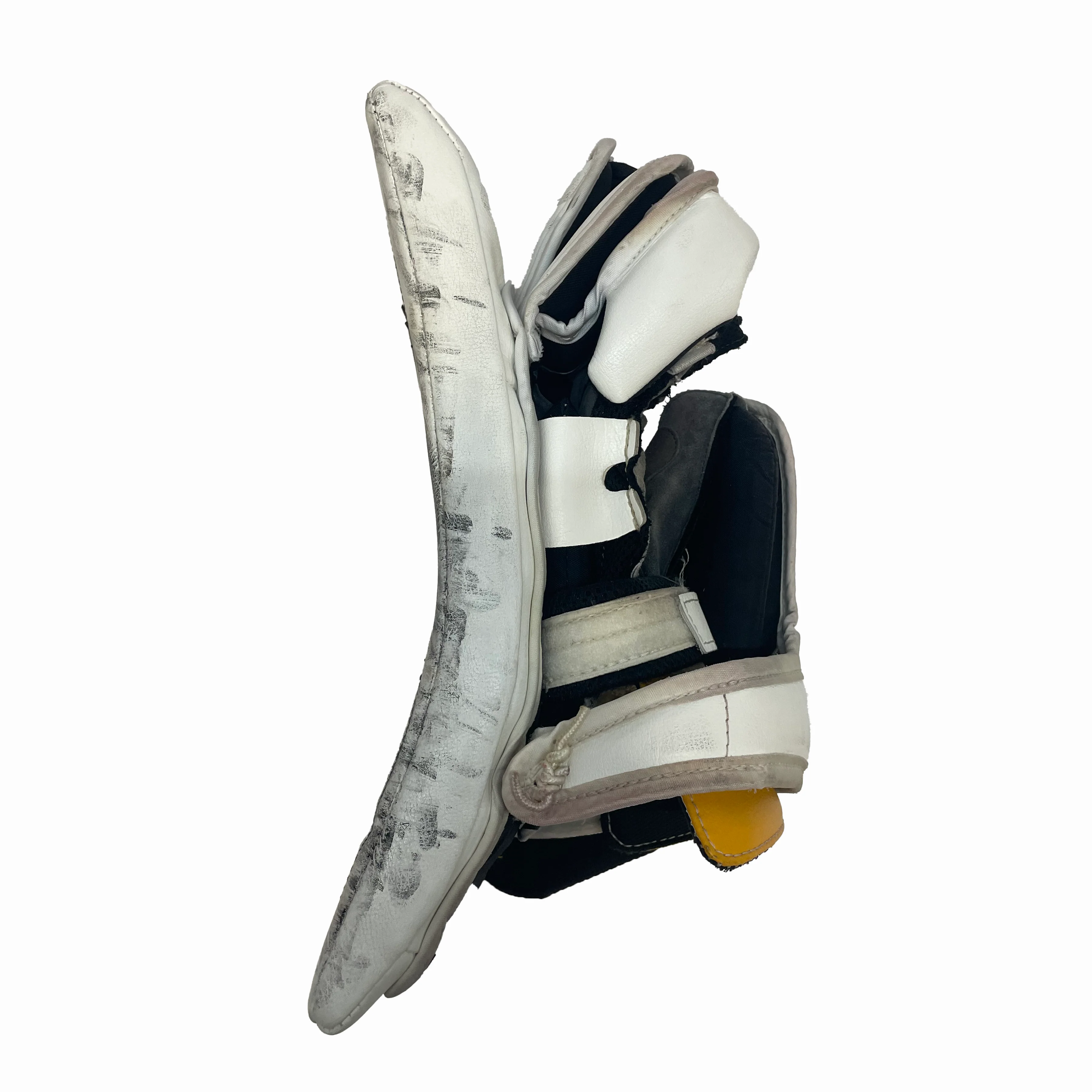 Brians Ico1k - Used Pro Stock Goalie Full Set (White/Black/Yellow) - Image 12
