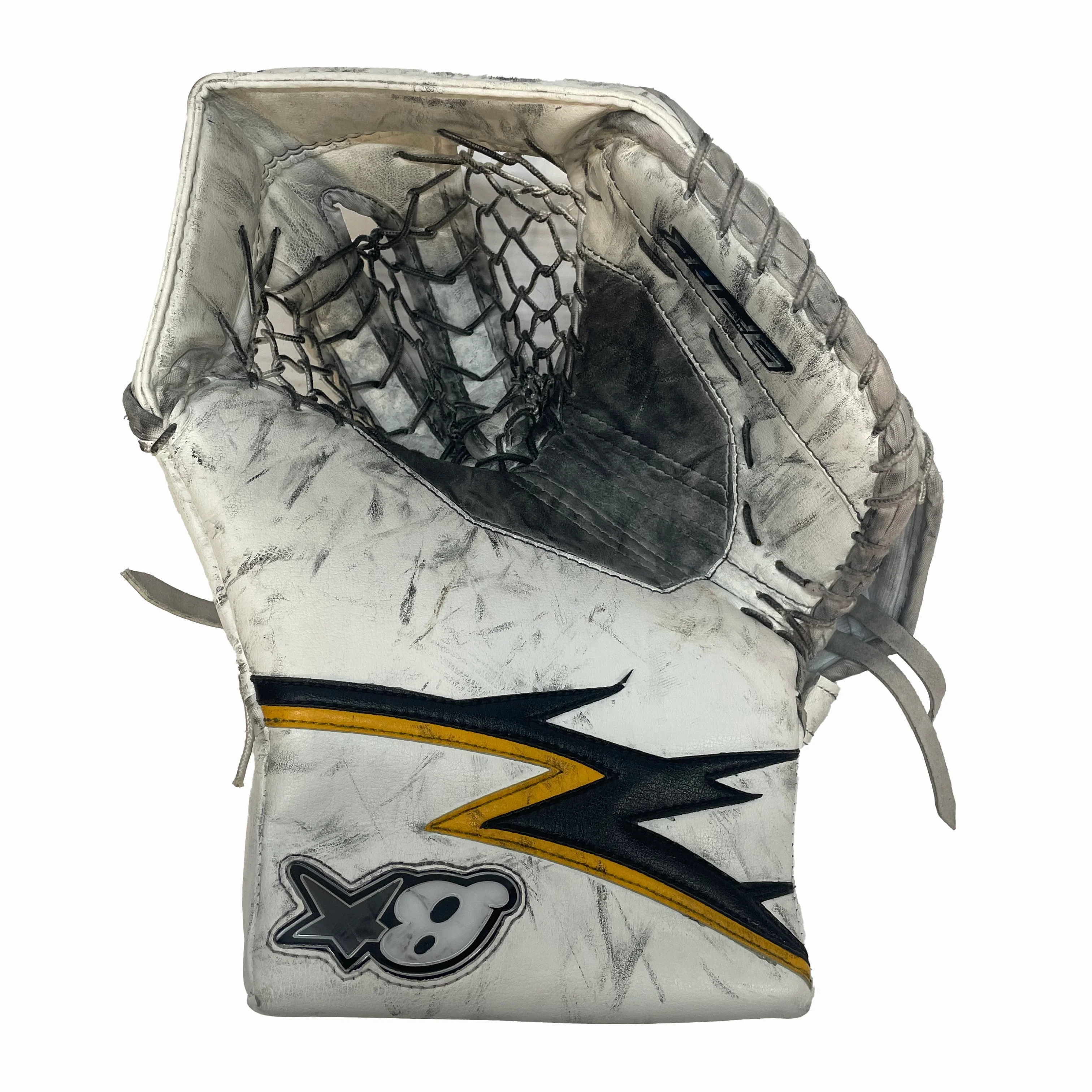 Brians Ico1k - Used Pro Stock Goalie Full Set (White/Black/Yellow) - Image 6