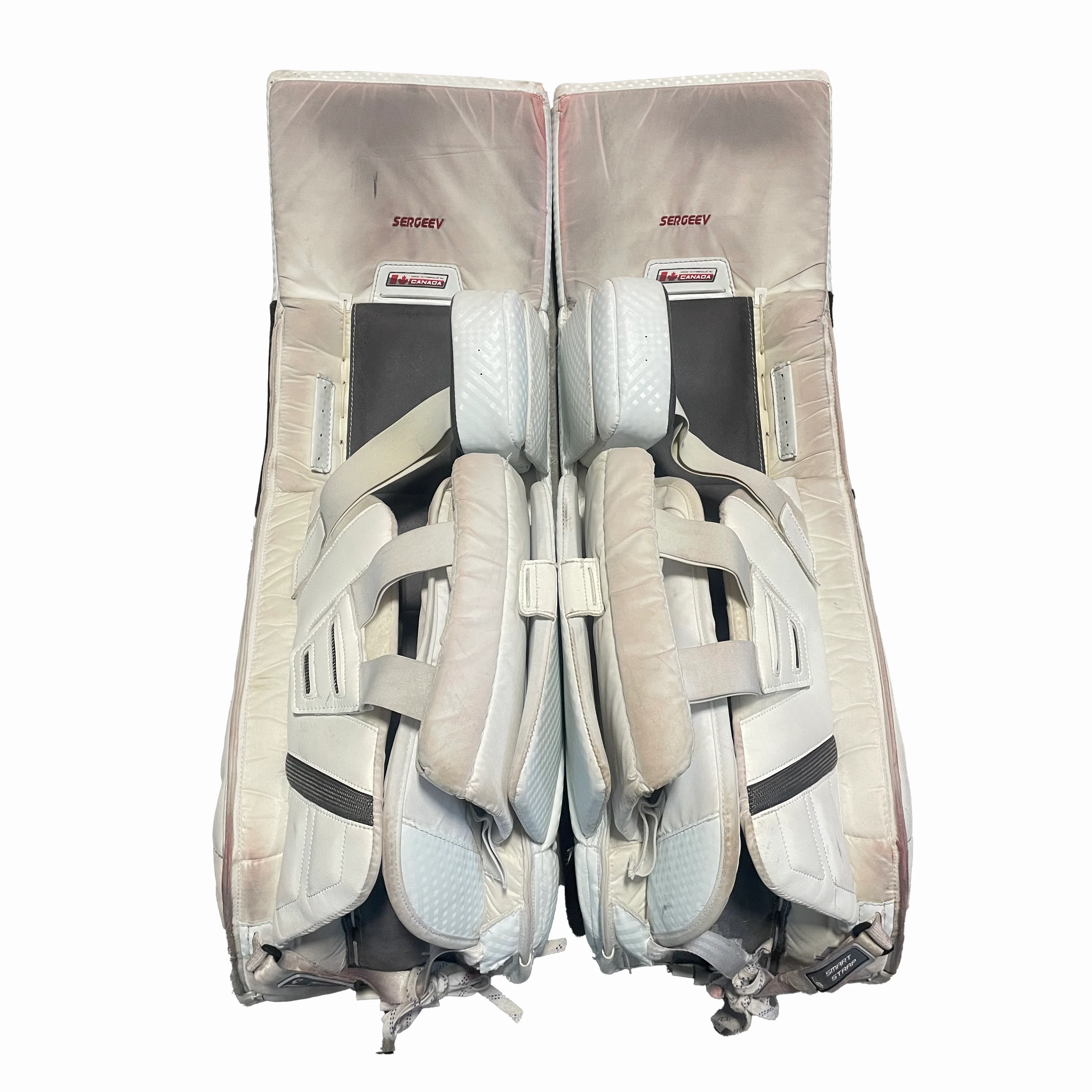 Brians Ico1k - Used Pro Stock Goalie Full Set (White/Red/Yellow) - Image 5