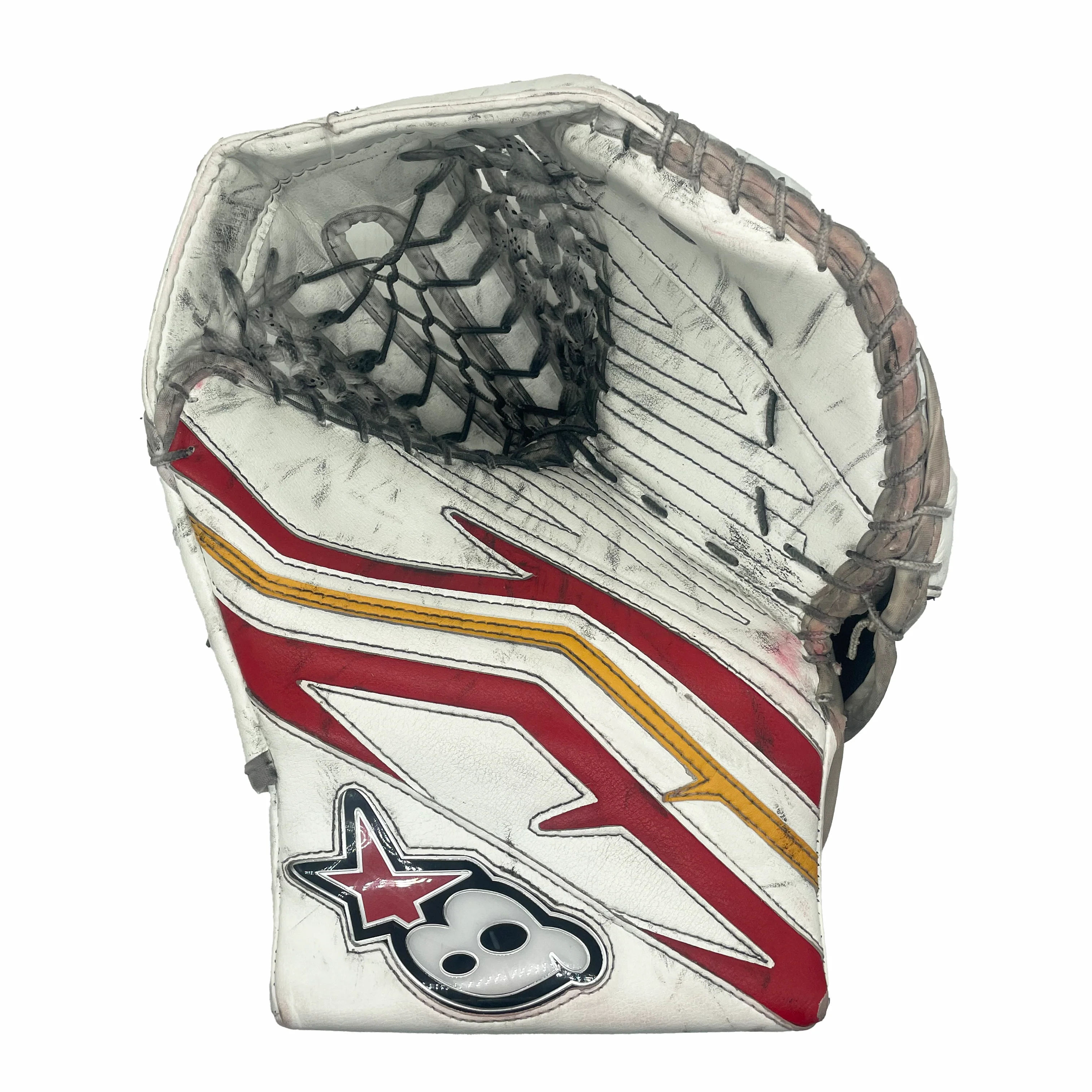 Brians Ico1k - Used Pro Stock Goalie Full Set (White/Red/Yellow) - Image 6