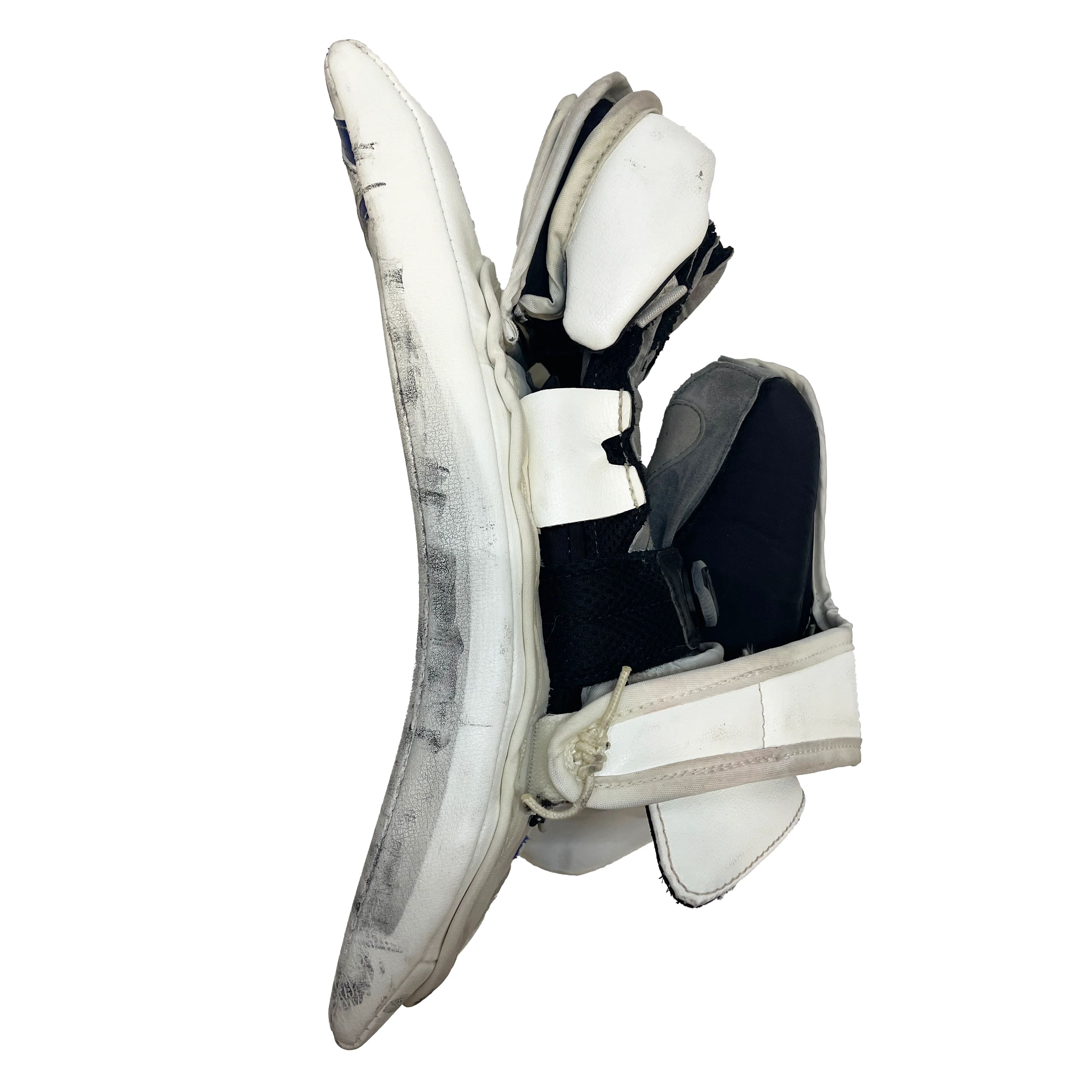Brians Icon1k - Used Jake Allen NHL Pro Stock Goalie Blocker - Montreal Canadiens (White/Red/Blue) - Image 4