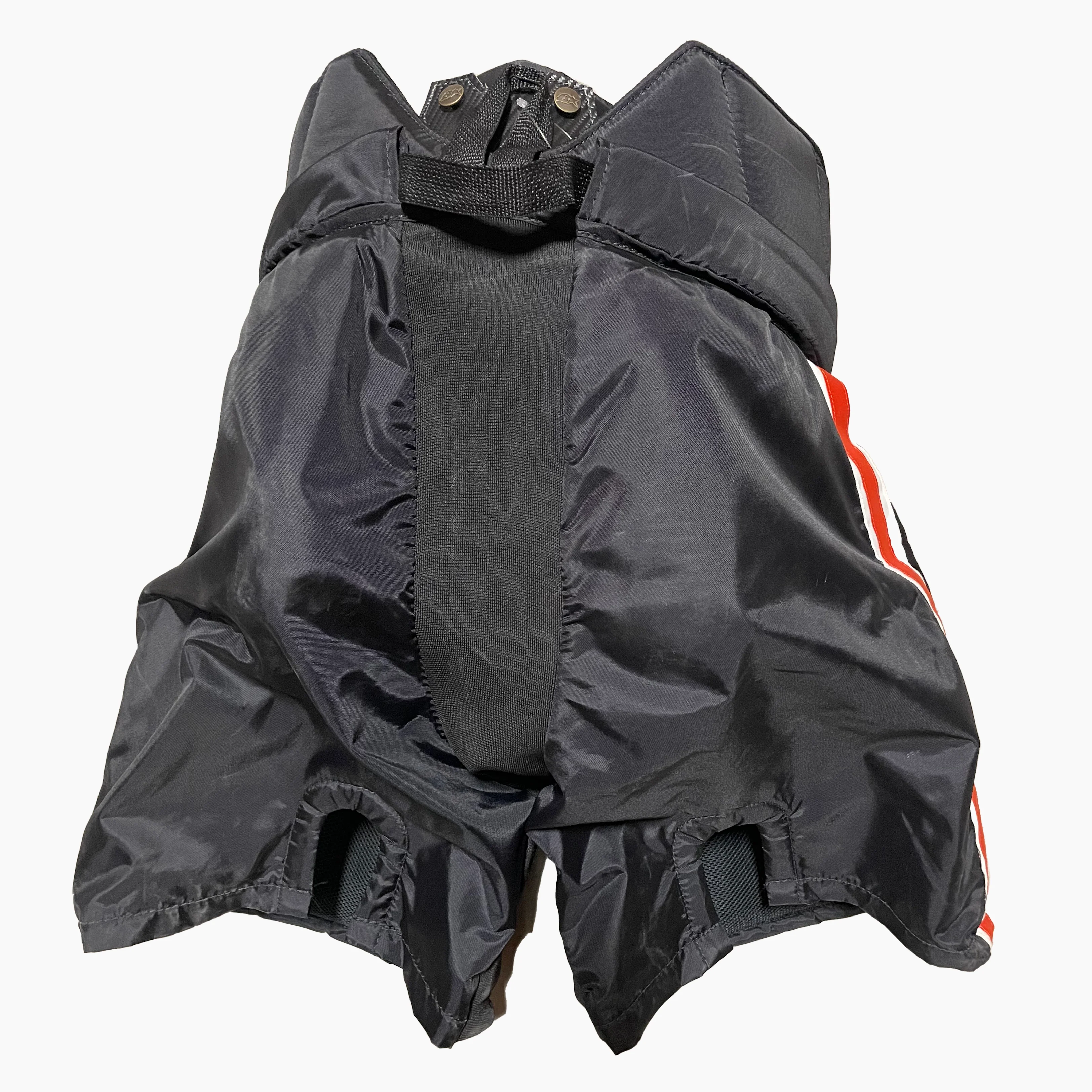 Brians Optik 2 - Used Pro Stock Goalie Pants (Black/Orange) - Image 2