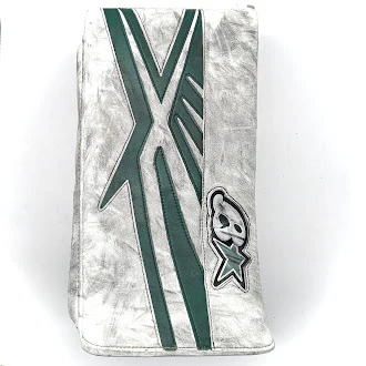 Brian's Optik 3 - Used NCAA Pro Stock Goalie Blocker (White/Green)