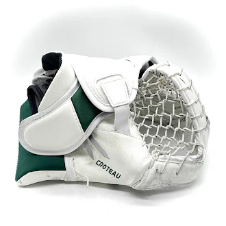 Brian's Pro Custom - Used NCAA Pro Stock Goalie Glove (White/Green) - Image 3
