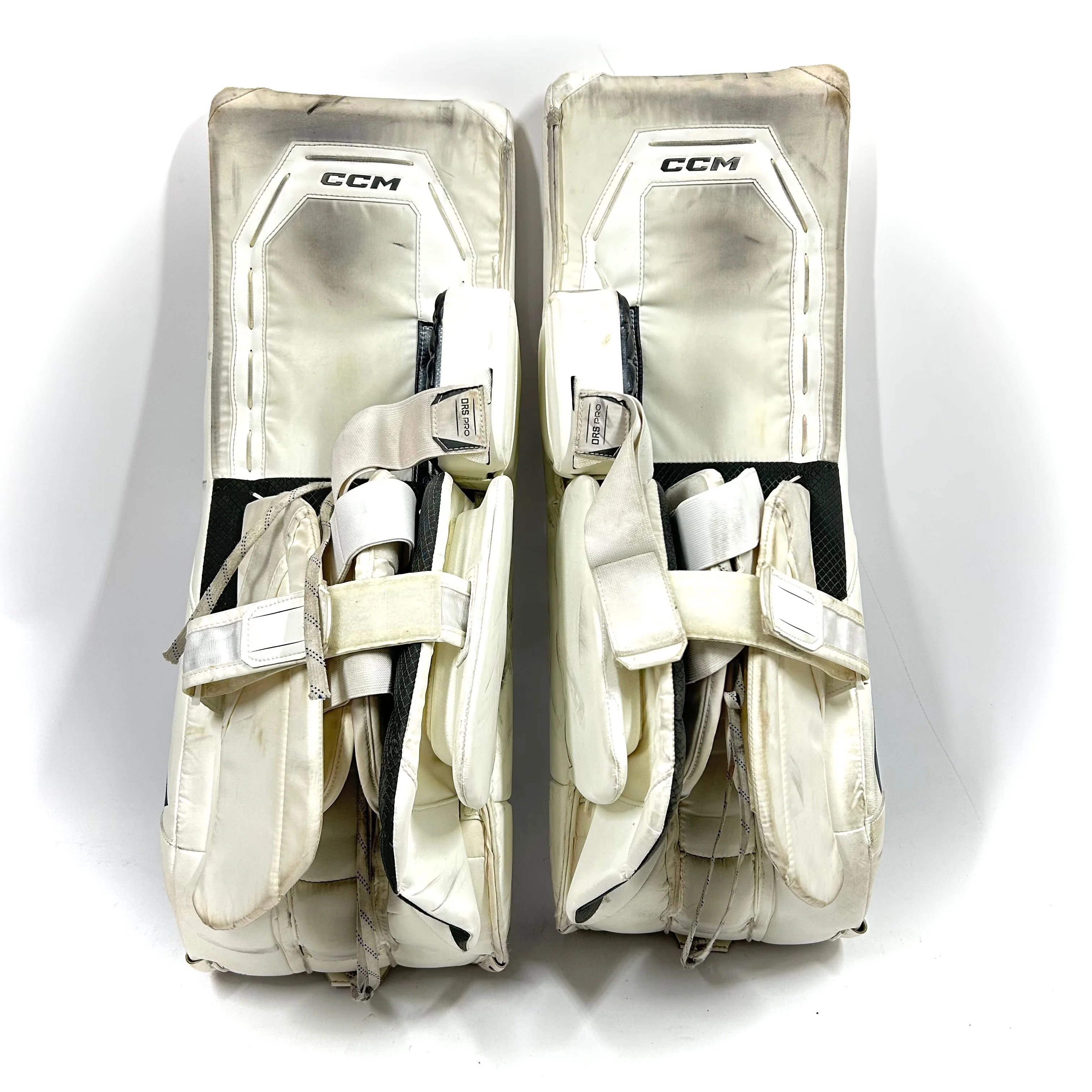 CCM Axis 2 - Used AHL Pro Stock Senior Goalie Full Set (White/Navy) - Image 4