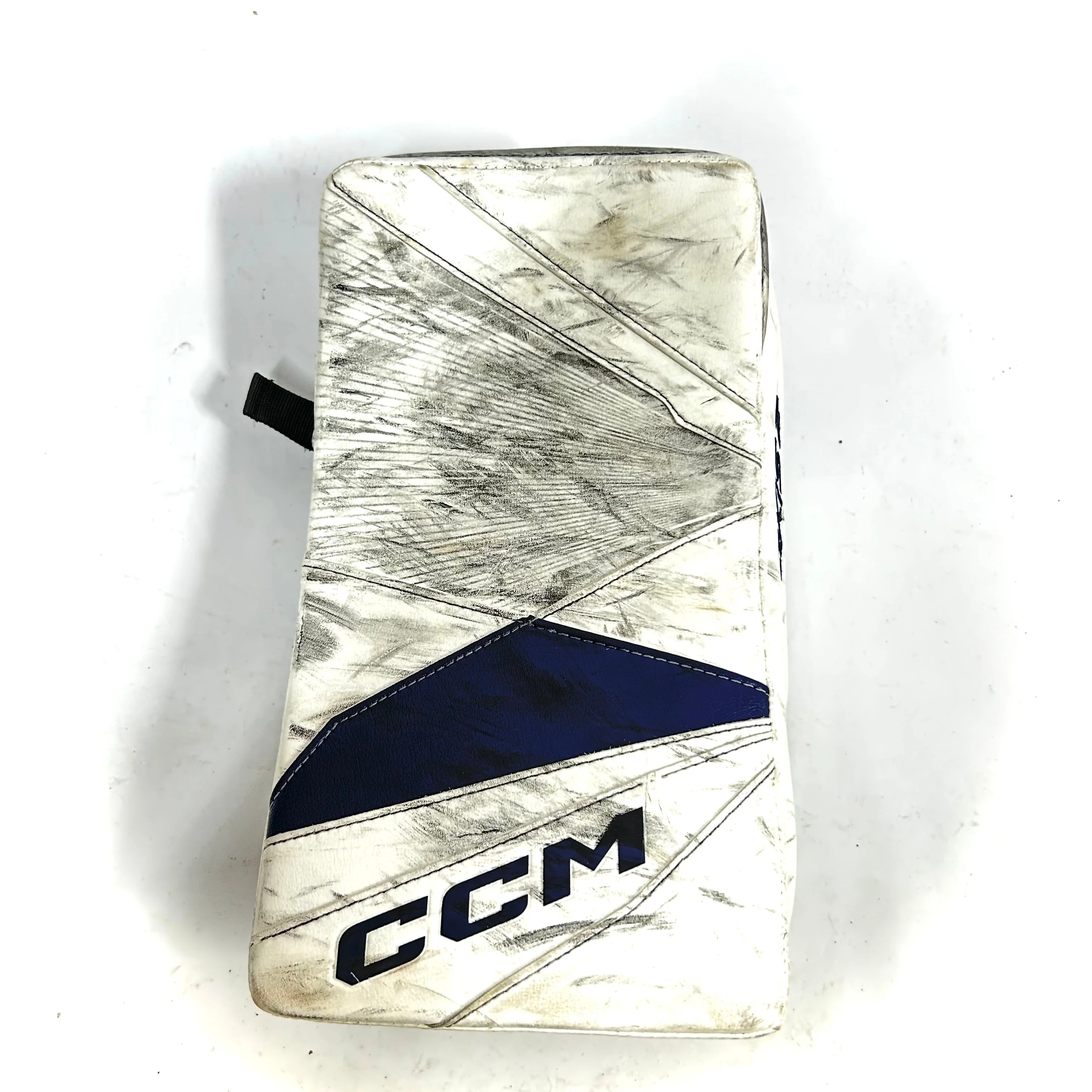 CCM Axis 2 - Used AHL Pro Stock Senior Goalie Full Set (White/Navy) - Image 6