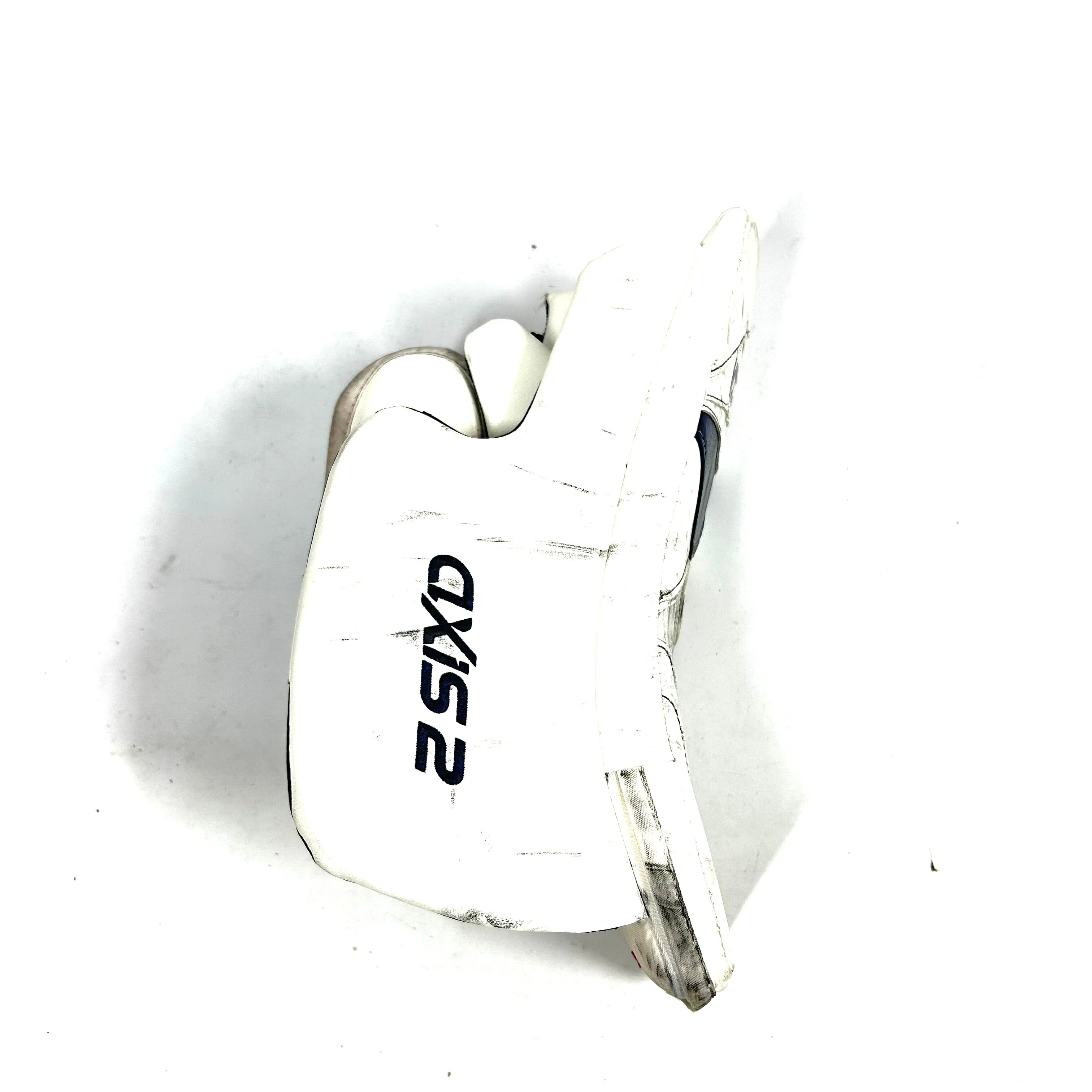 CCM Axis 2 - Used AHL Pro Stock Senior Goalie Full Set (White/Navy) - Image 7