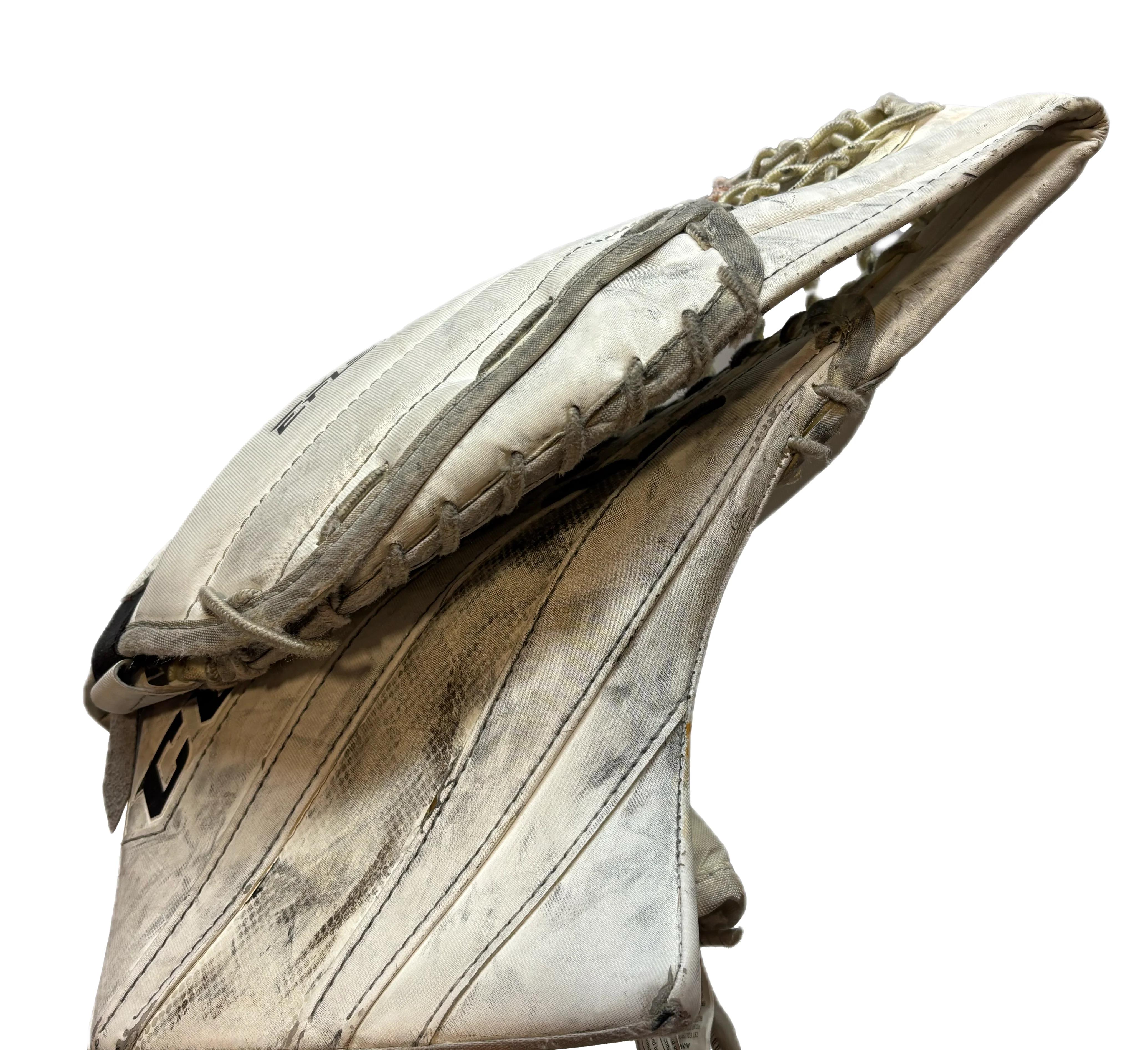CCM Extreme Flex 5.5 - Used Full Right Junior Goalie Glove (White) - Image 3