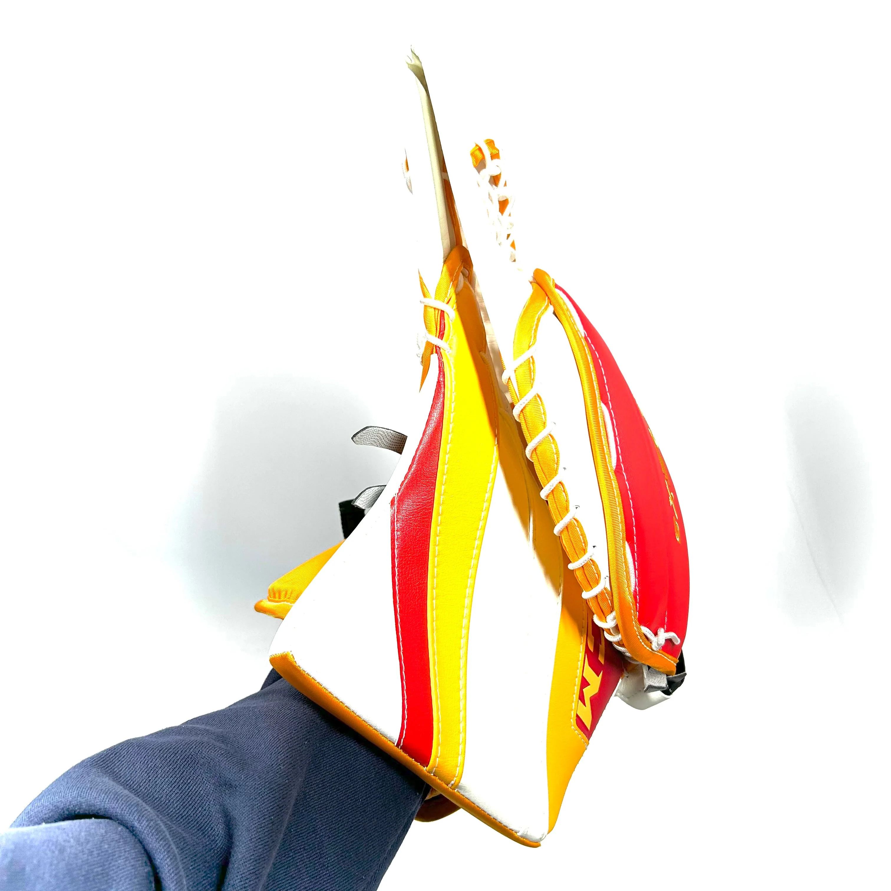 CCM Extreme Flex 5 - Pro Stock NHL Goalie Glove - (Red/Yellow/White) - Image 3