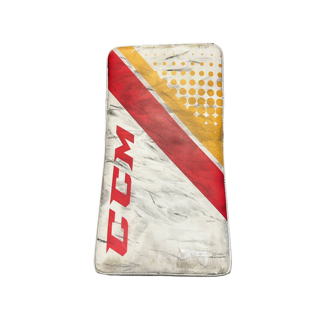 CCM Extreme Flex 5 - Used Pro Stock Goalie Full Set (White/Red/Yellow) - Image 5