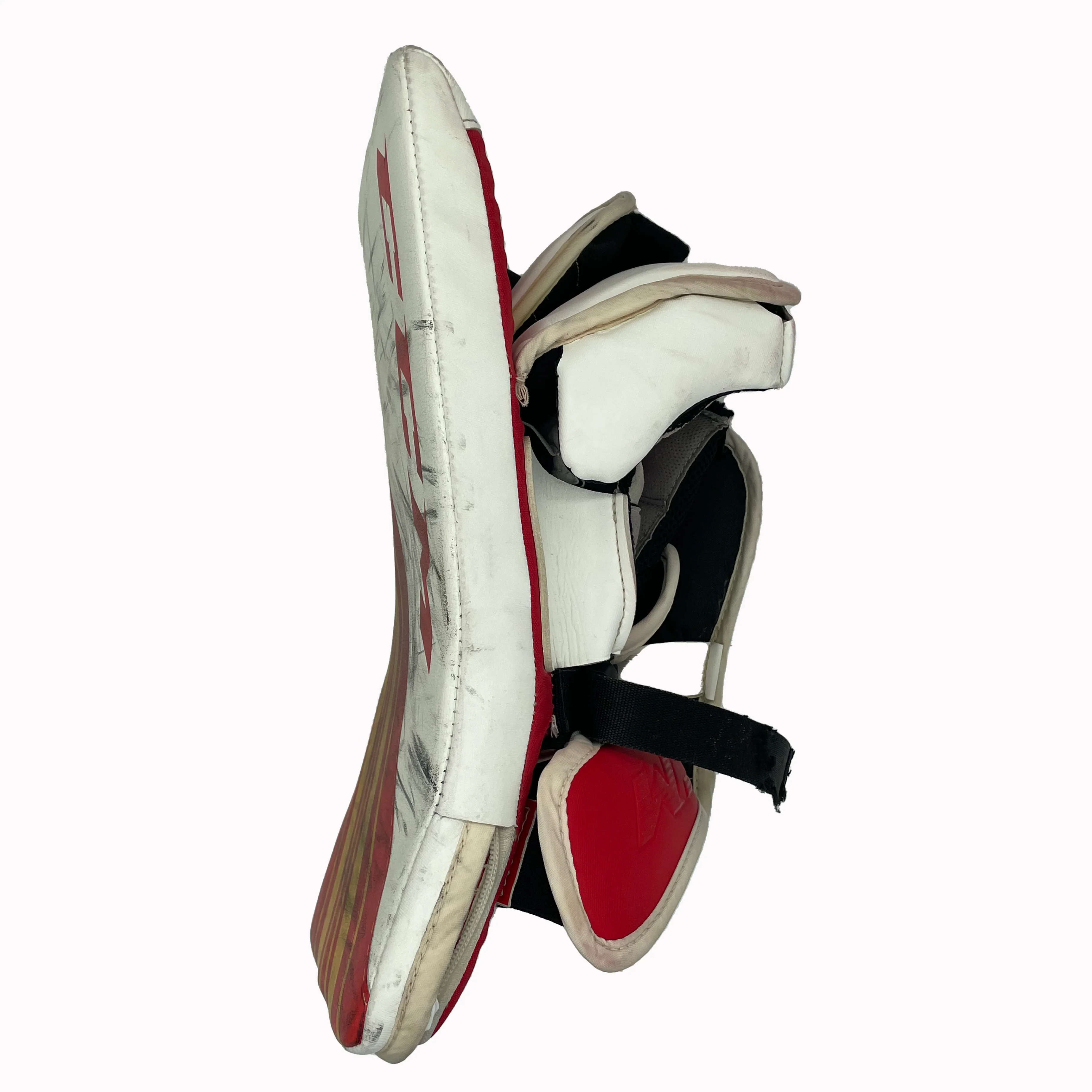 CCM Extreme Flex 5 - Used Pro Stock Goalie Set (White/Red/Yellow) - Image 10
