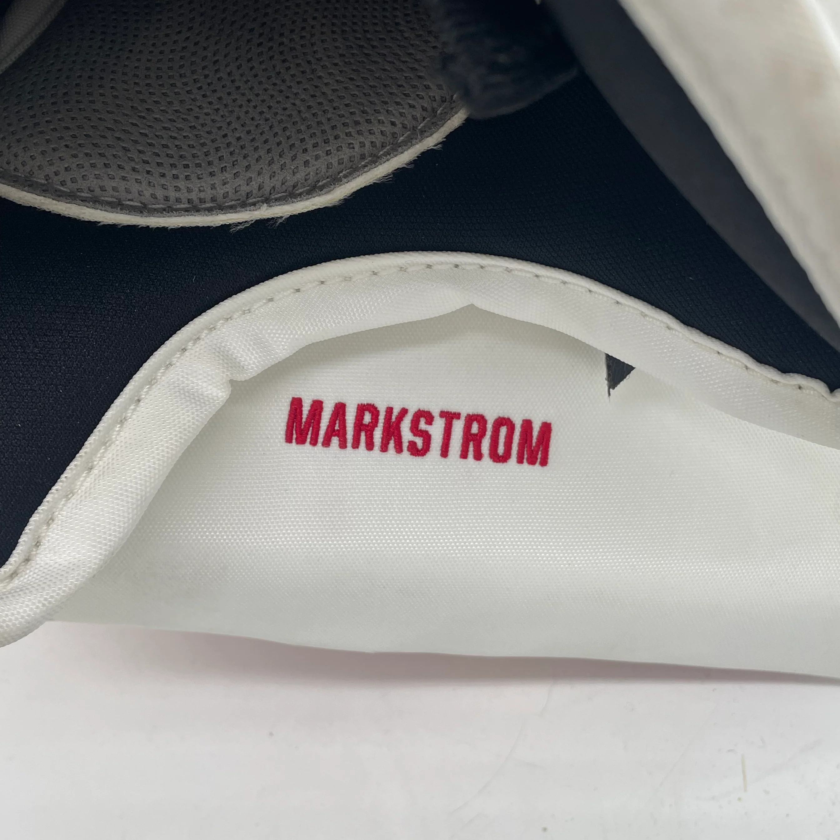 CCM Extreme Flex 5 - Used Pro Stock NHL Goalie Glove - Jacob Markstrom (White/Red/Yellow) - Image 4