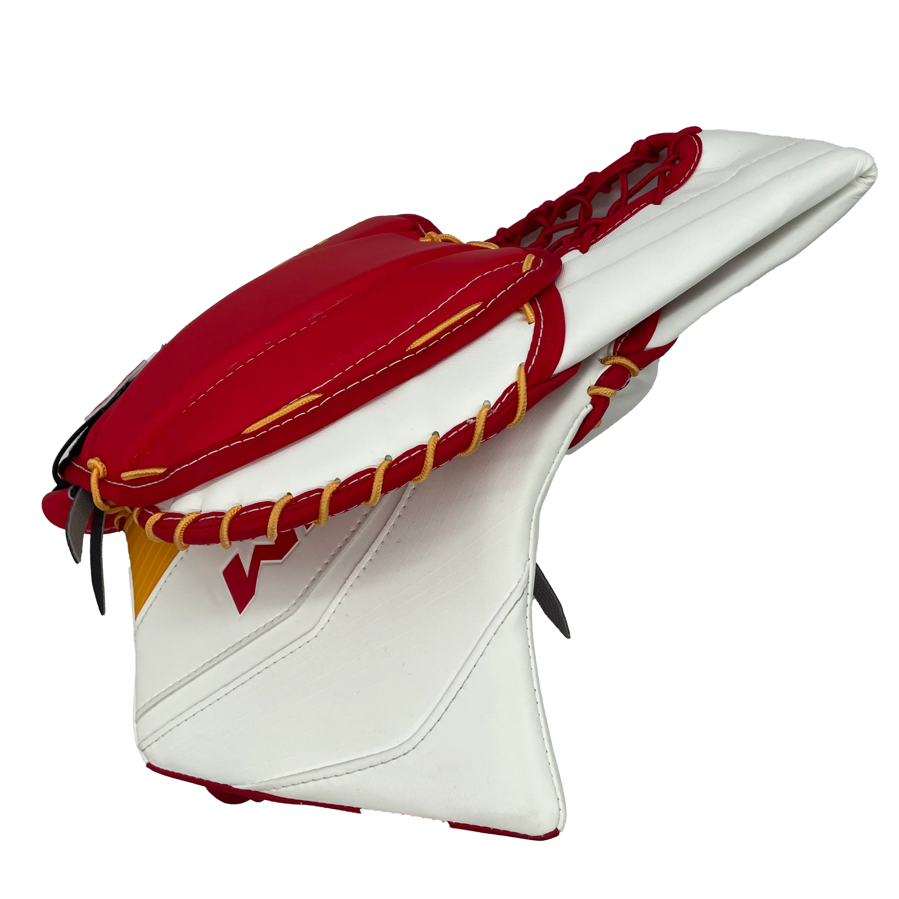 CCM Extreme Flex 6 - New Pro Stock Full Right Goalie Glove (White/Red/Yellow) - Image 2