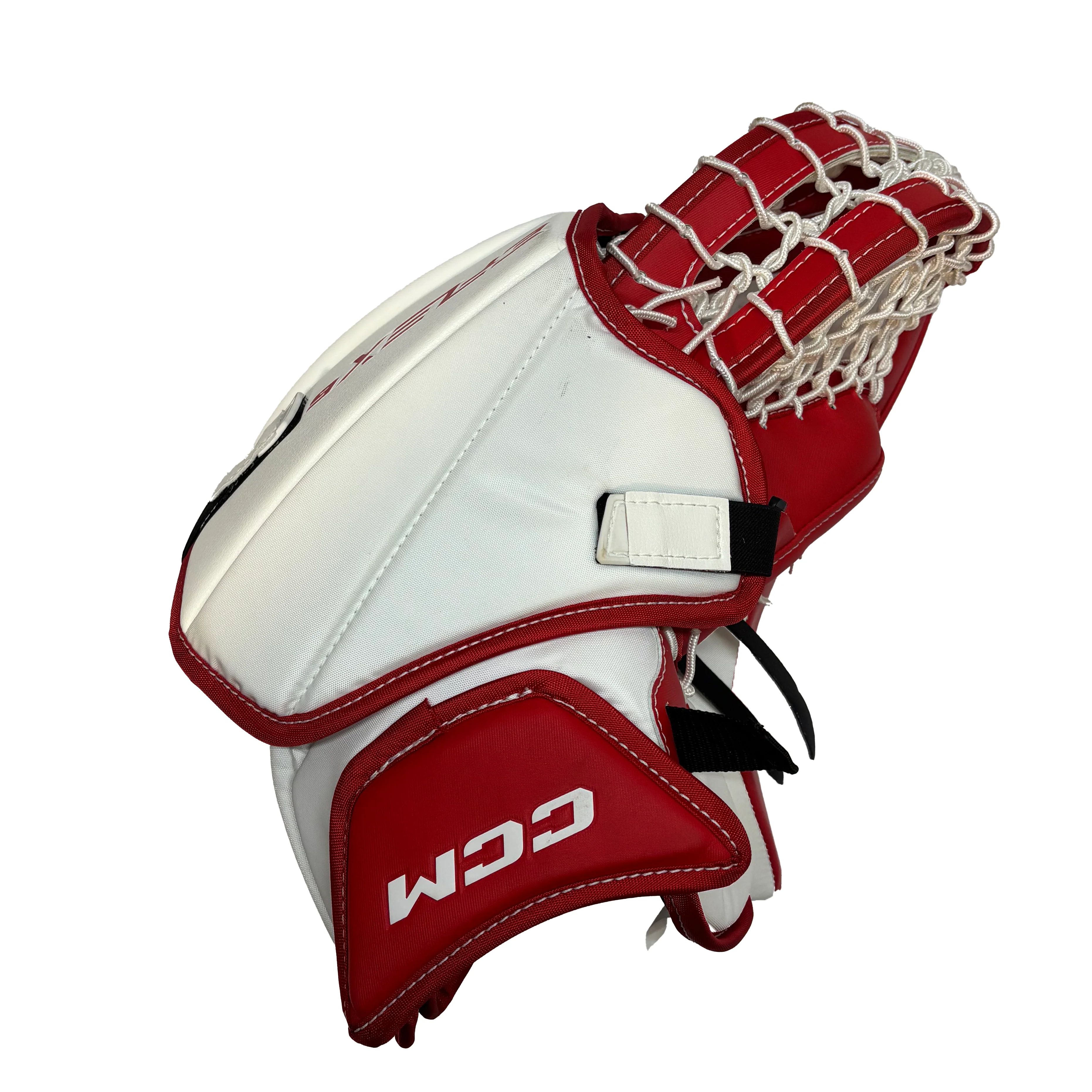 CCM Extreme Flex 6 - New Pro Stock Goalie Glove (White/Red) - Image 2
