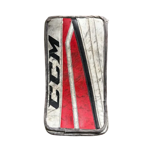 CCM Extreme Flex II - Used Pro Stock Goalie Blocker (White/Red/Black)