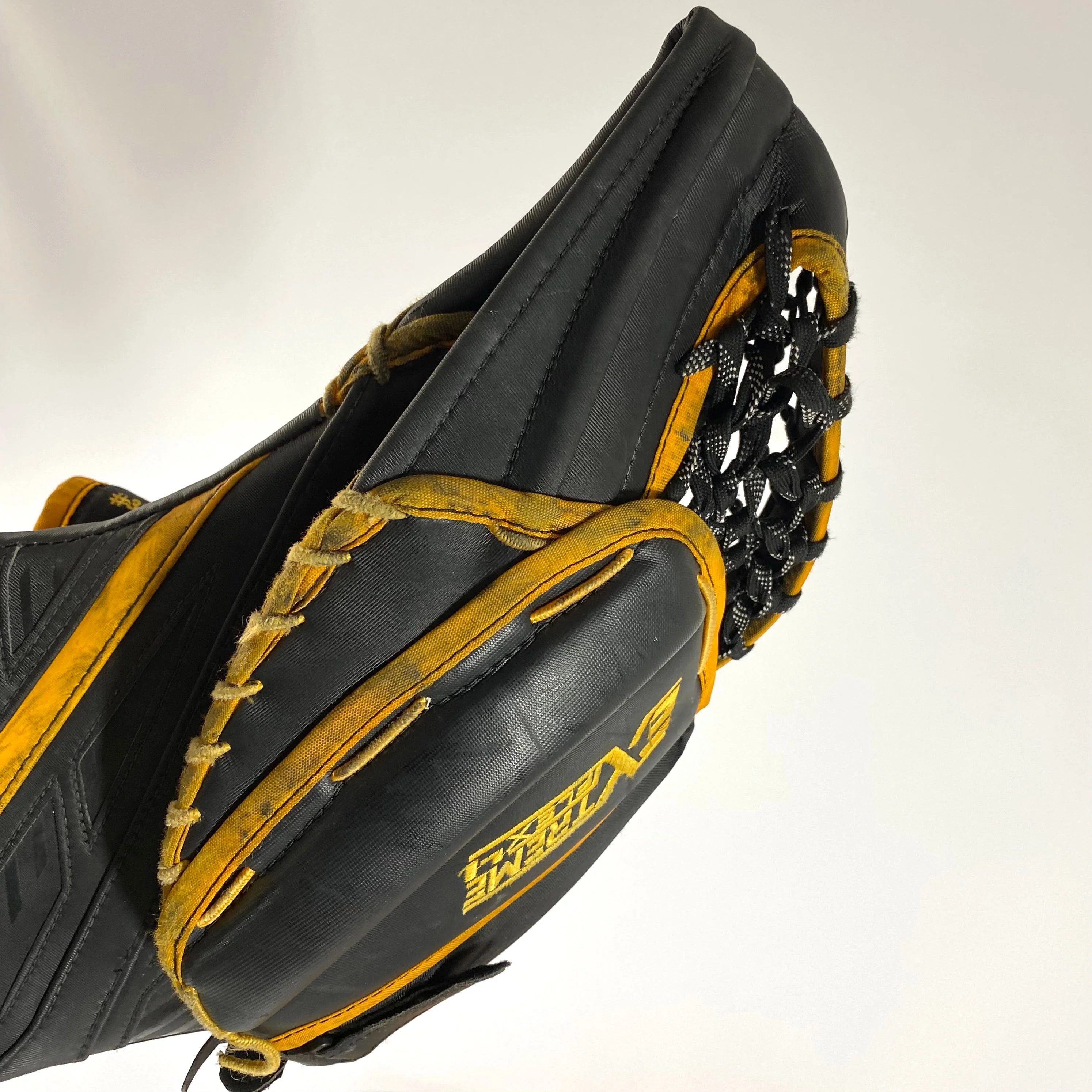 CCM Extreme Flex IV - Used Pro Stock Goalie Full Set (Black/Yellow) - Image 10