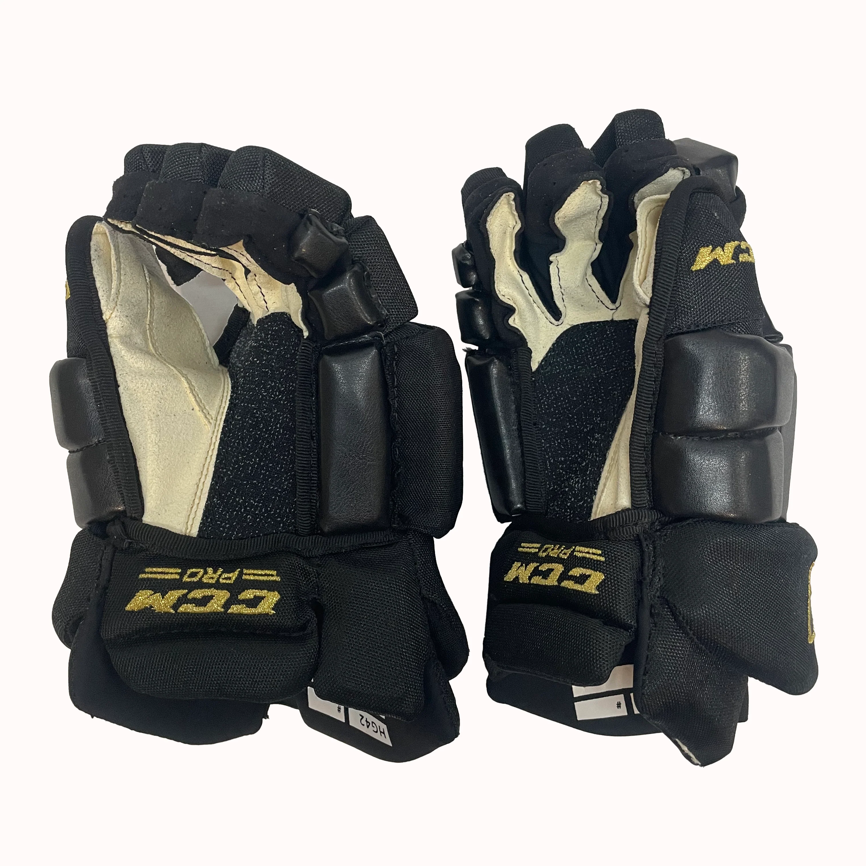 CCM HG42PP - WHL Pro Stock Hockey Glove (Black/Gold) - Image 2