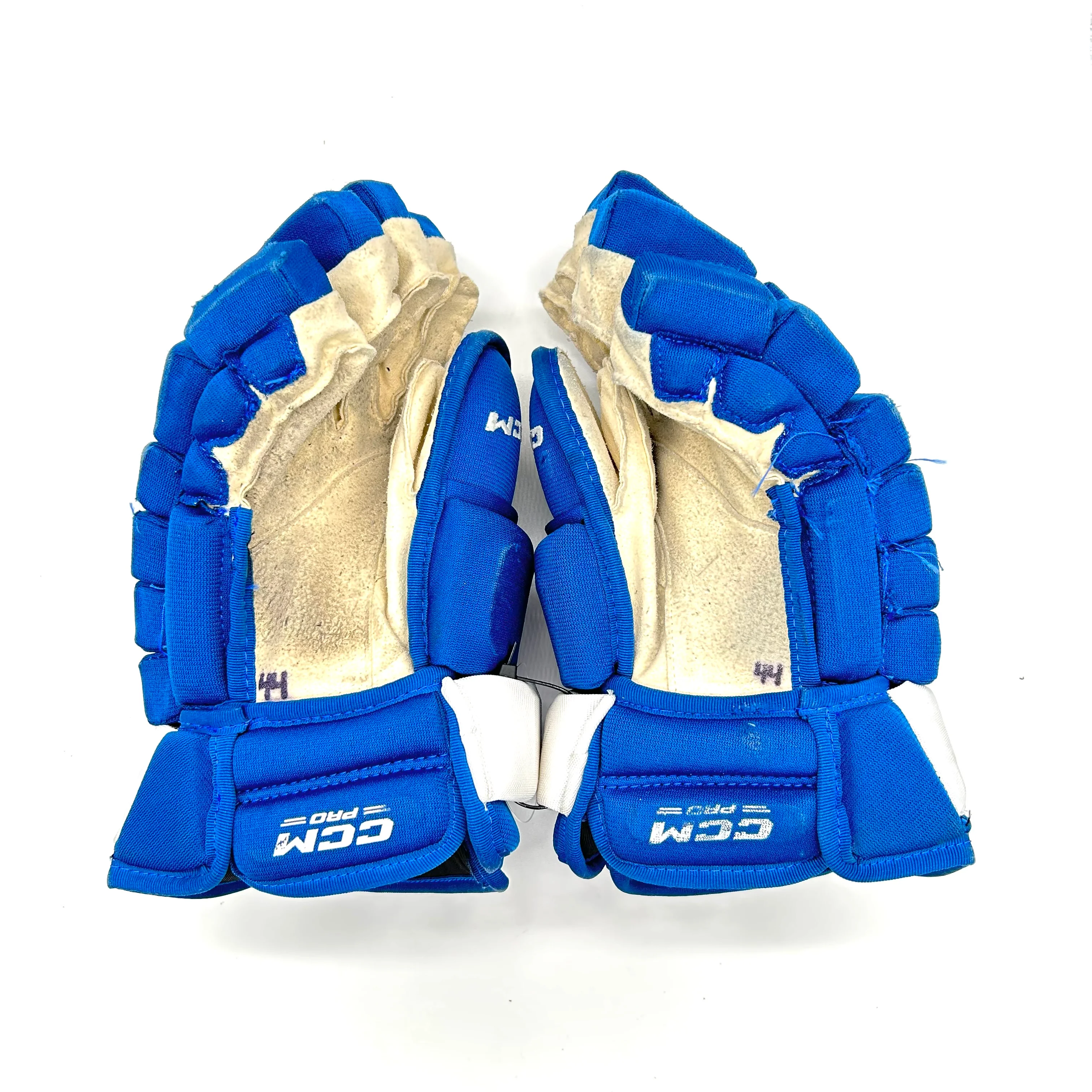 CCM HG97 - Used NHL Pro Stock Glove - Colorado Avalanche (Blue) - Image 2