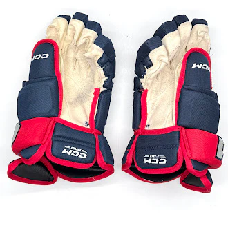 CCM HG97 - Used Pro Stock Glove - Cole Clayton (Navy/Red) - Image 2
