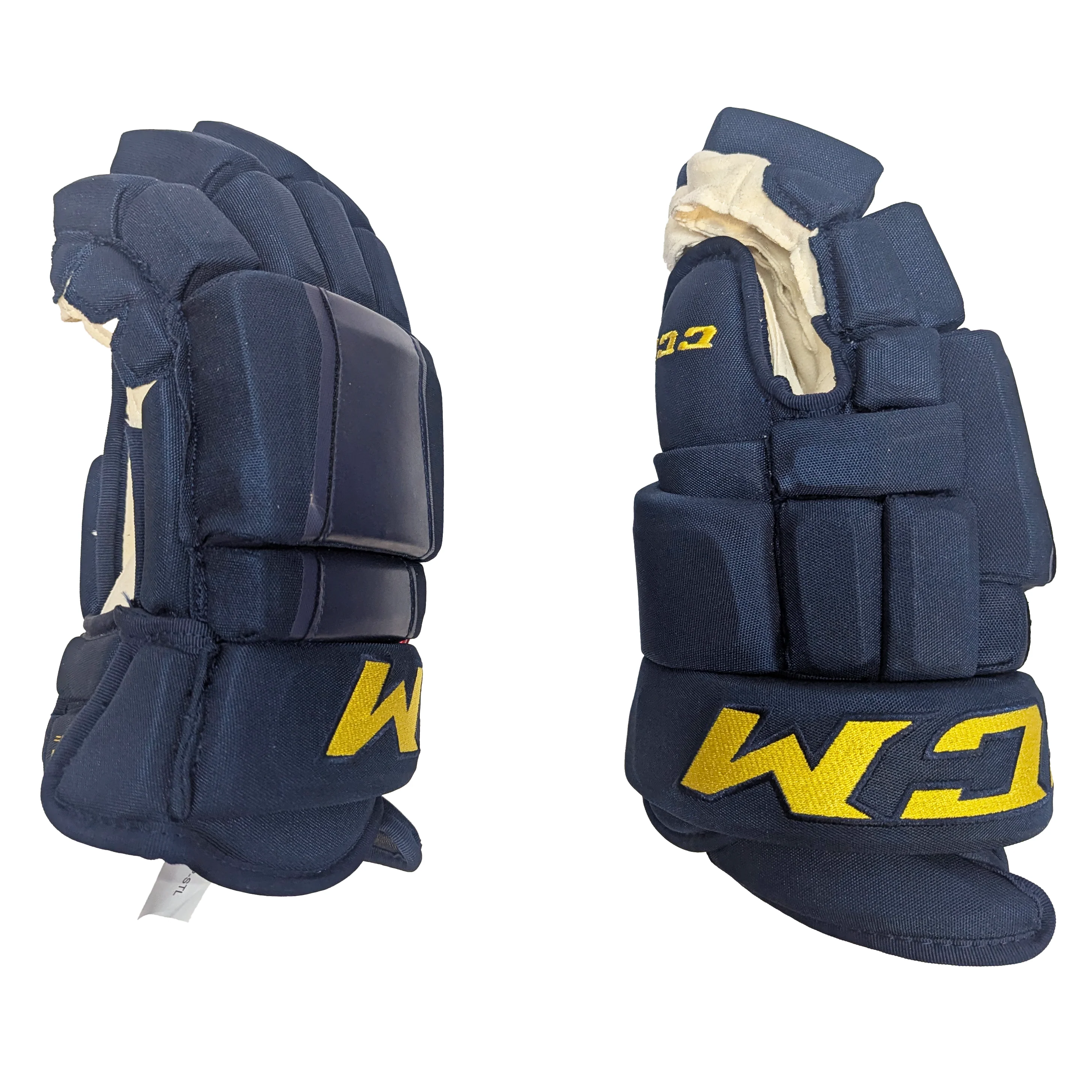 CCM HG97PP - NCAA Pro Stock Glove (Navy/Yellow) - Image 2