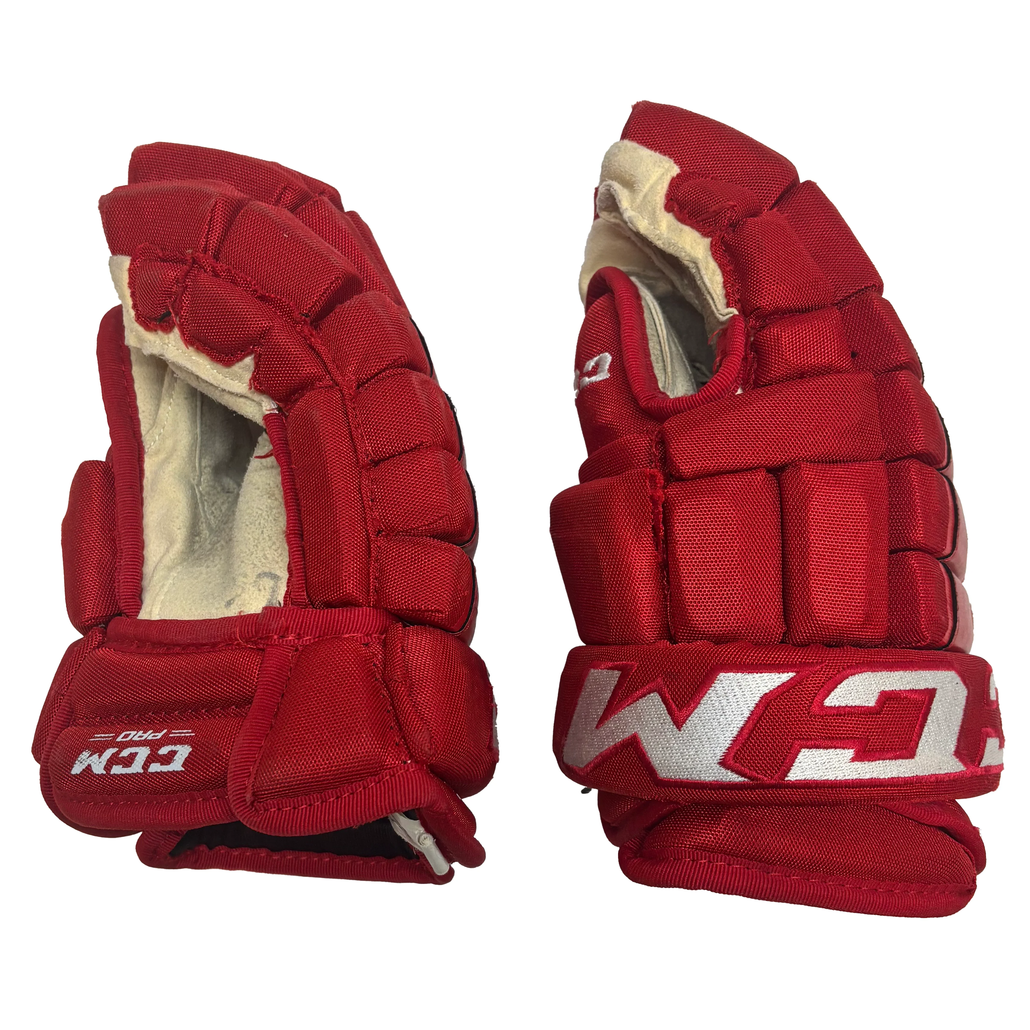 CCM HG97XP - Used NCAA Pro Stock Glove (Red) - Image 2