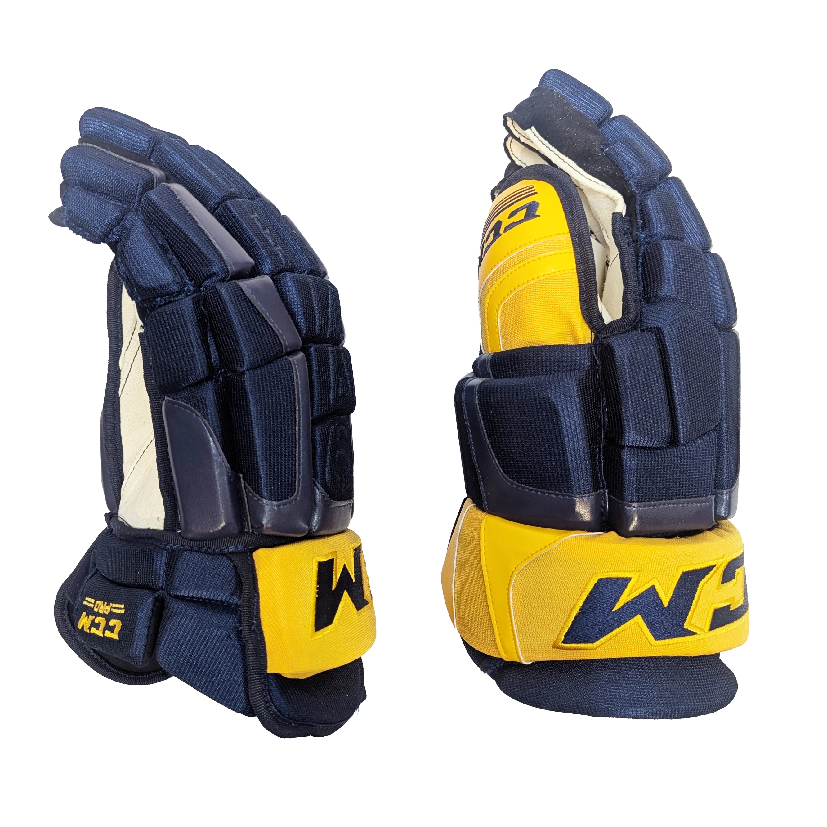 CCM HGCL - NHL Pro Stock Glove - Nashville Predators (Navy/Yellow) - Image 2