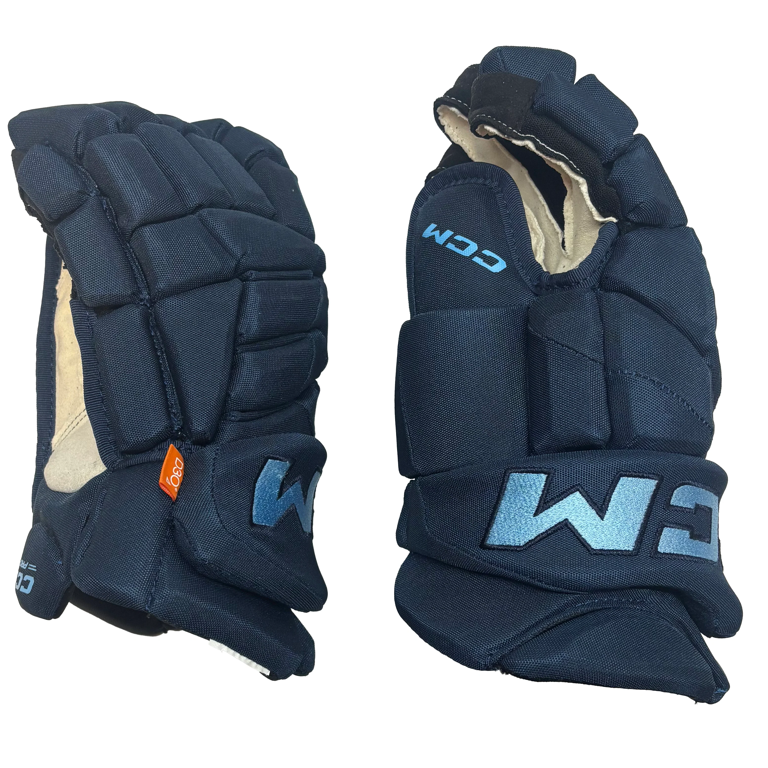 CCM HGJS - PWHL Pro Stock Glove - Toronto Sceptres (Navy/Powder Blue) - Image 2