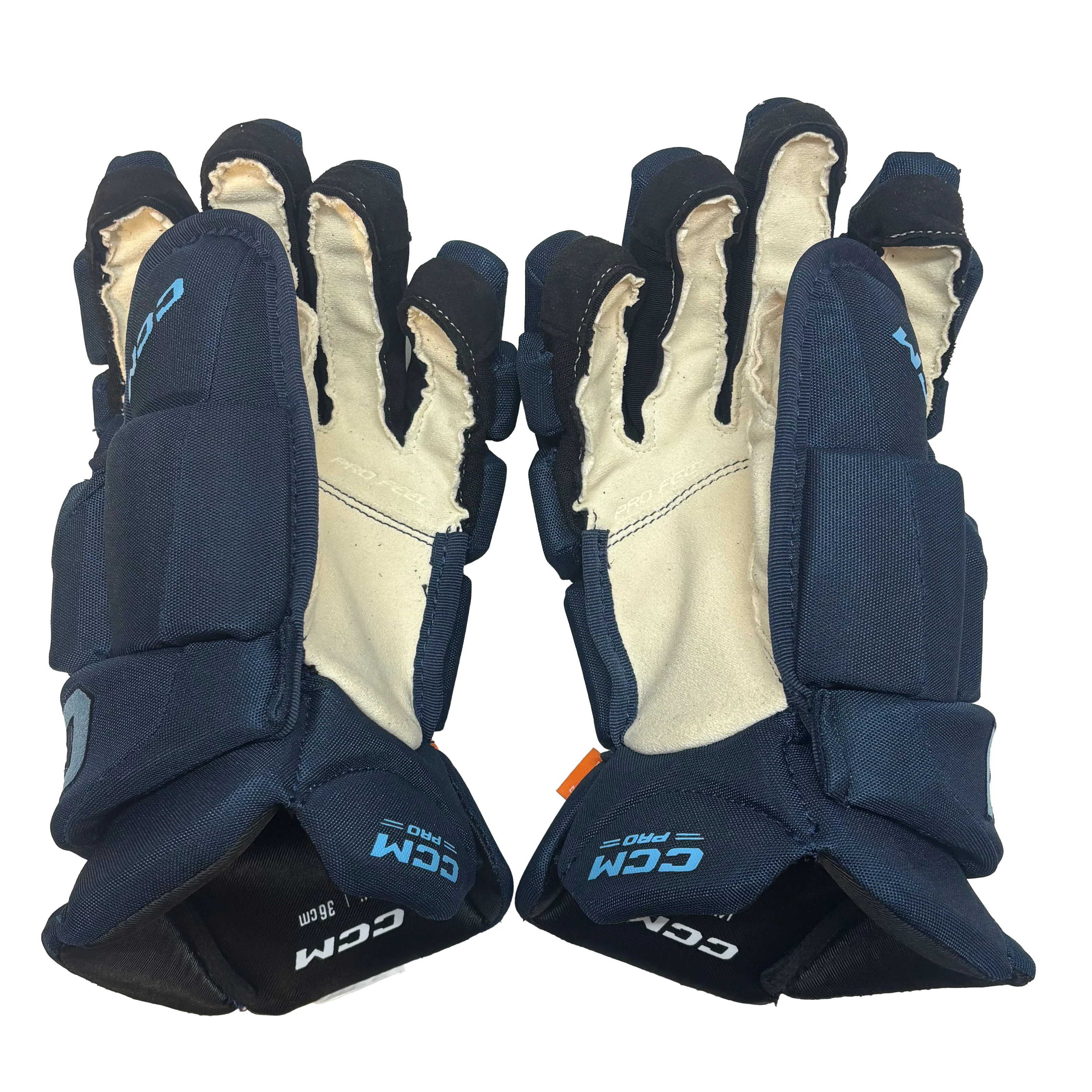 CCM HGJS - PWHL Pro Stock Glove - Toronto Sceptres (Navy/Powder Blue) - Image 3