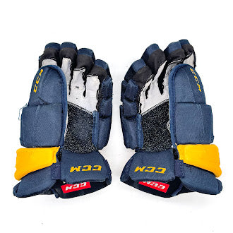CCM HGJSCHLPP - Used Pro Stock Glove (Navy/Yellow) - Image 2