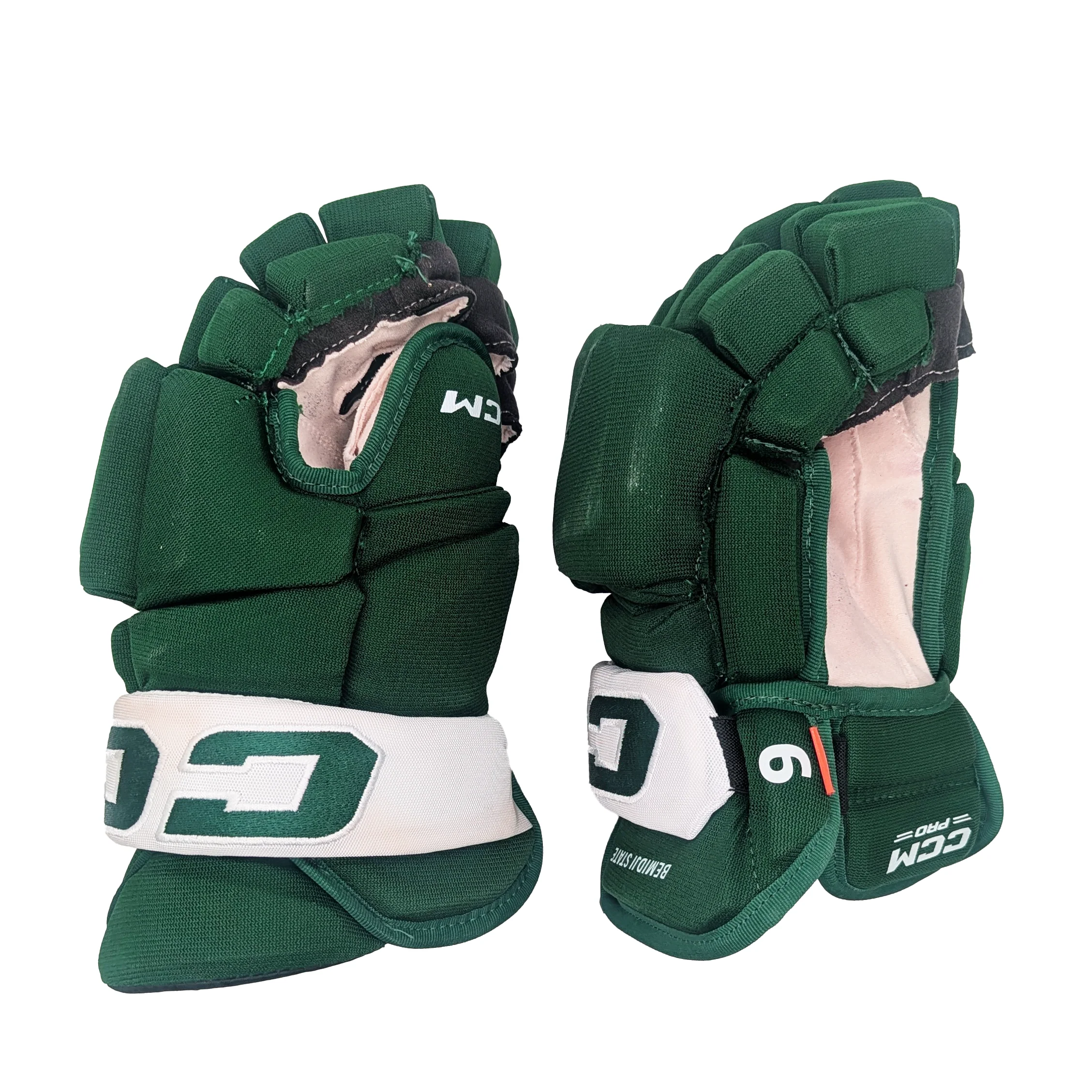 CCM HGJSPP - NCAA Pro Stock Glove (Green/White) - Image 2