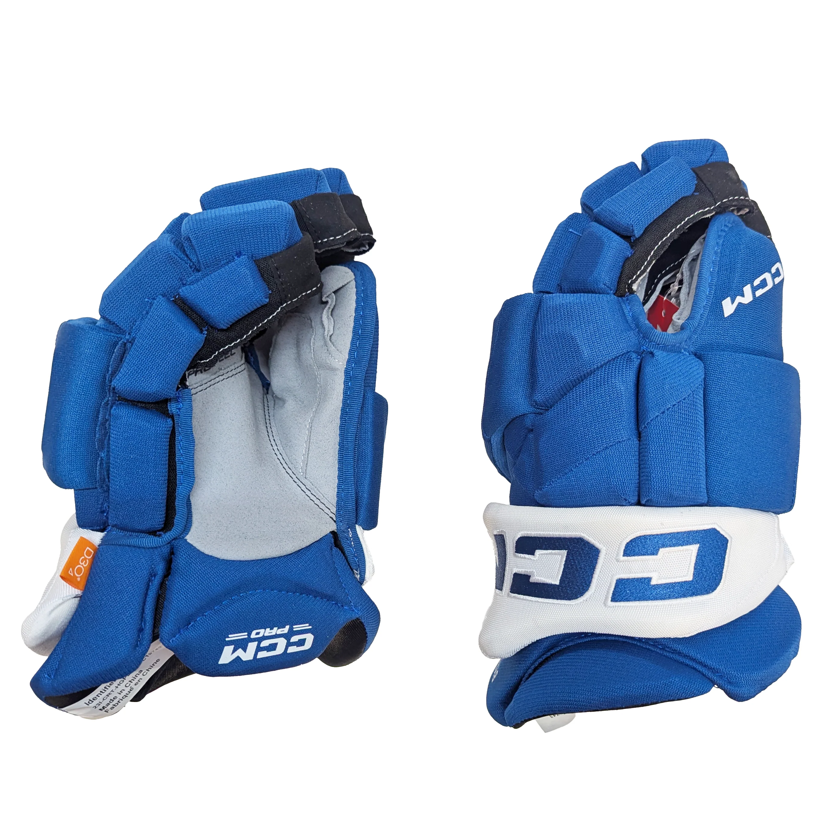 CCM HGJSPP - NHL Pro Stock Glove - Bowen Byram (Blue/White) - Image 2