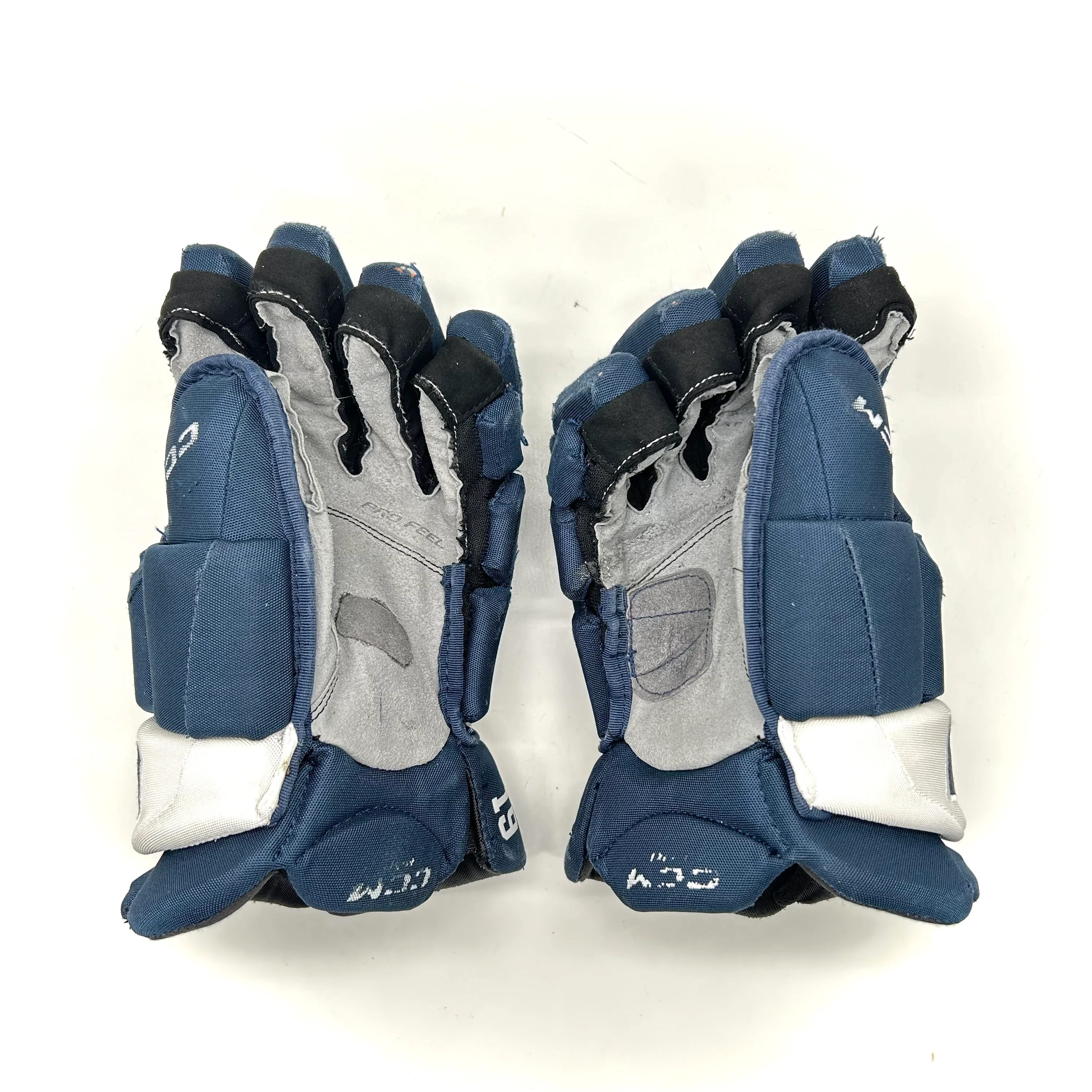 CCM HGJSPP - Used NCAA Pro Stock Gloves (Navy/White) - Image 2